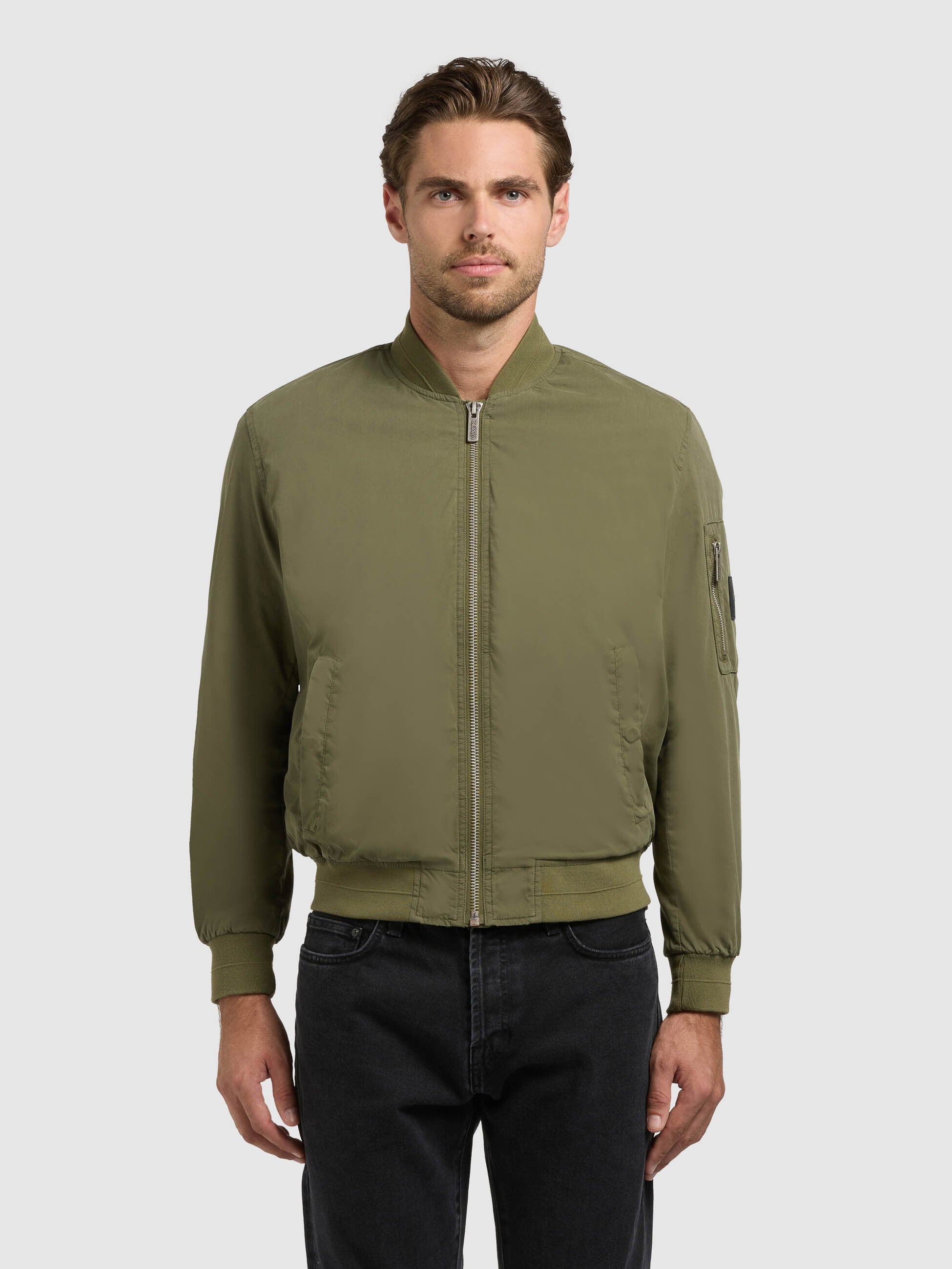 khujo-jacke-tawas-olive-bomberjacke image 4