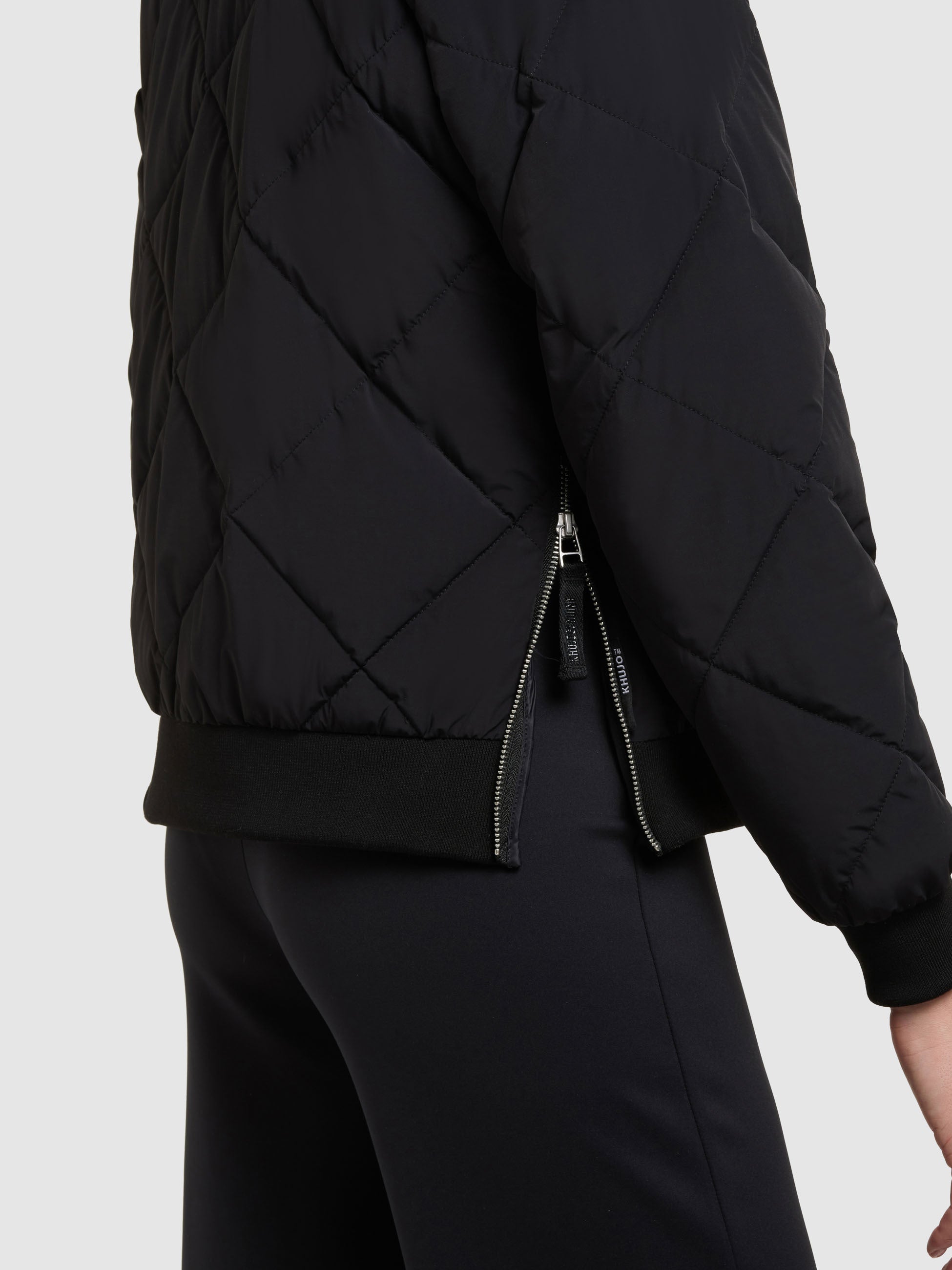 khujo-jacke-ange2-black-damen-bomberjacke-stepp-kurz image 8