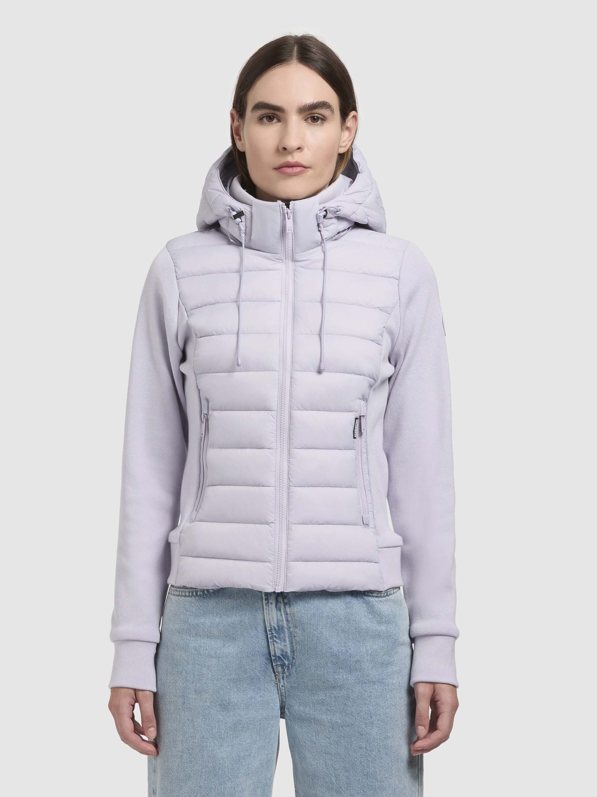 khujo-athi-damen-steppjacke-blasslila-materialmix-baumwollmix image 4