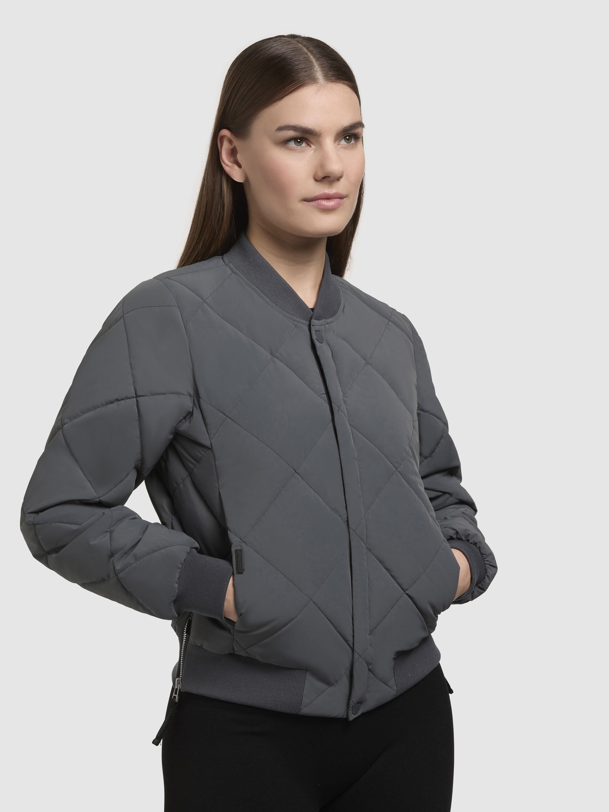 khujo-jacke-ange-blaugrau-damen-sommer-steppjacke-kurz-regular-fit image 7