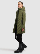 khujo-mantel-ivana-fern-green-damen-kurzmantel-mit-einsatz image 2