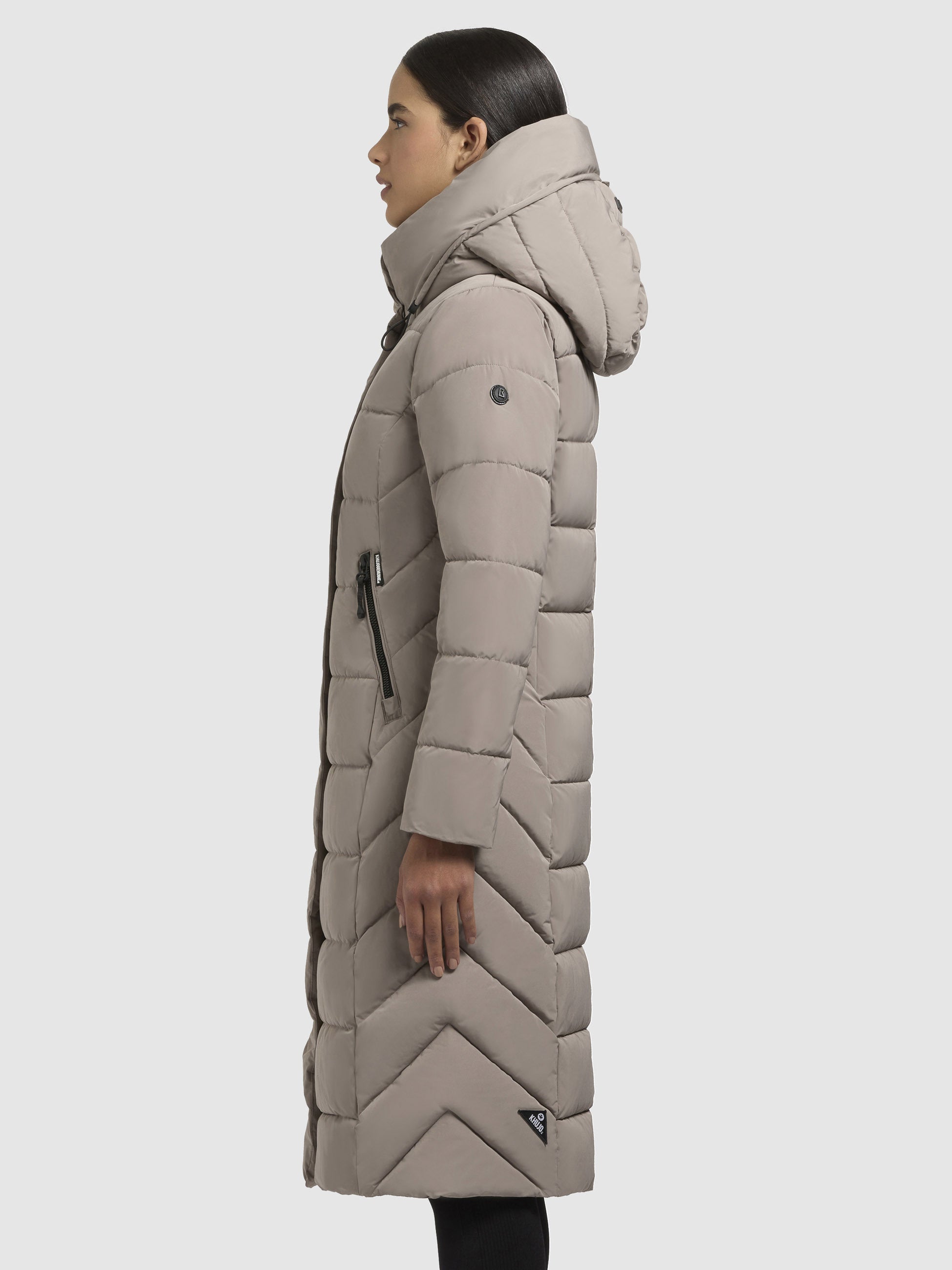 khujo-mantel-sensy-greige-wadenlanger-damen-steppmantel-regular-fit-mit-kapuze image 5