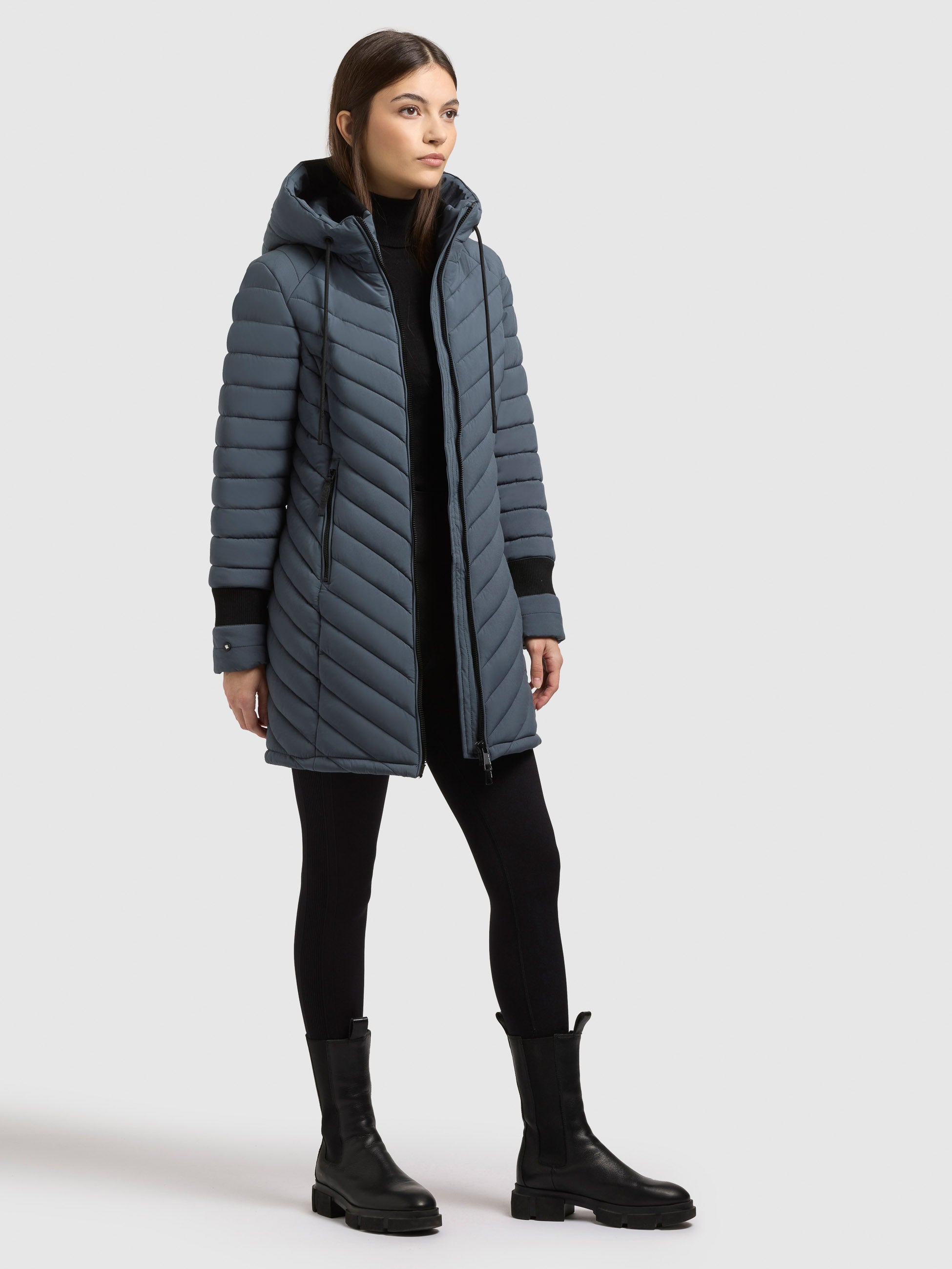 khujo-mantel-nita4-dim-blue-gesteppter-damen-kurzmantel image 6