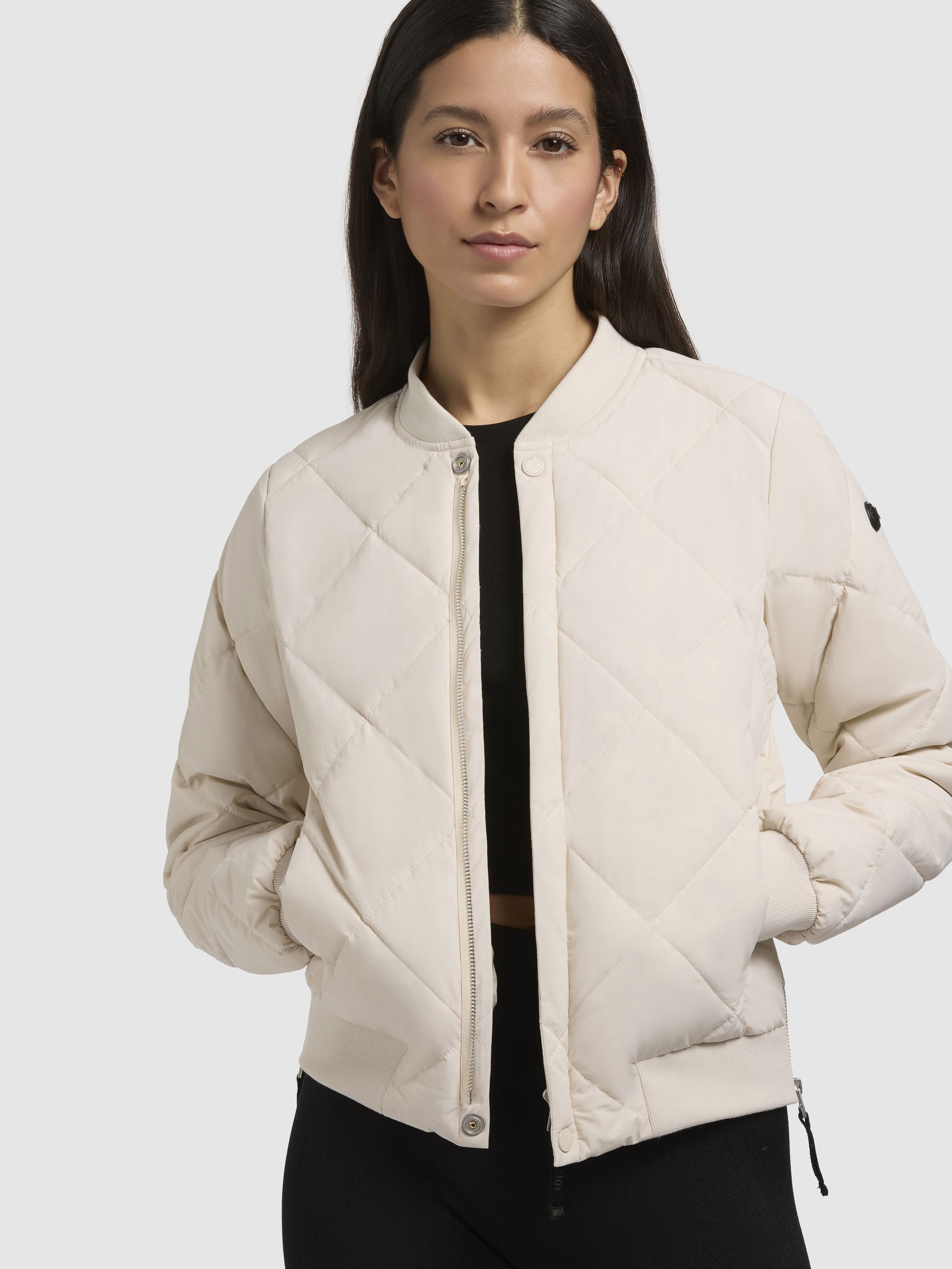 khujo-jacke-ange-hellbeige-kurze-bomber-steppjacke-f-r-damen image 7