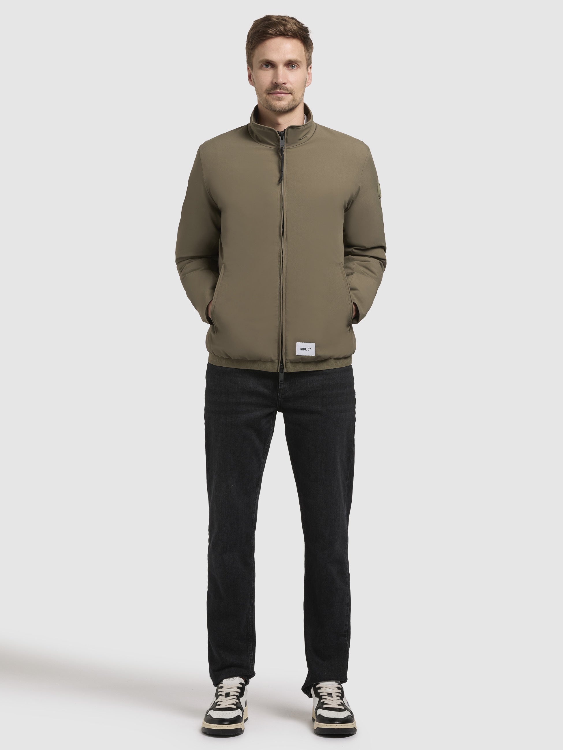khujo-oke-jacke-olive-damen-blouson-steppjacke-regular-fit image 1