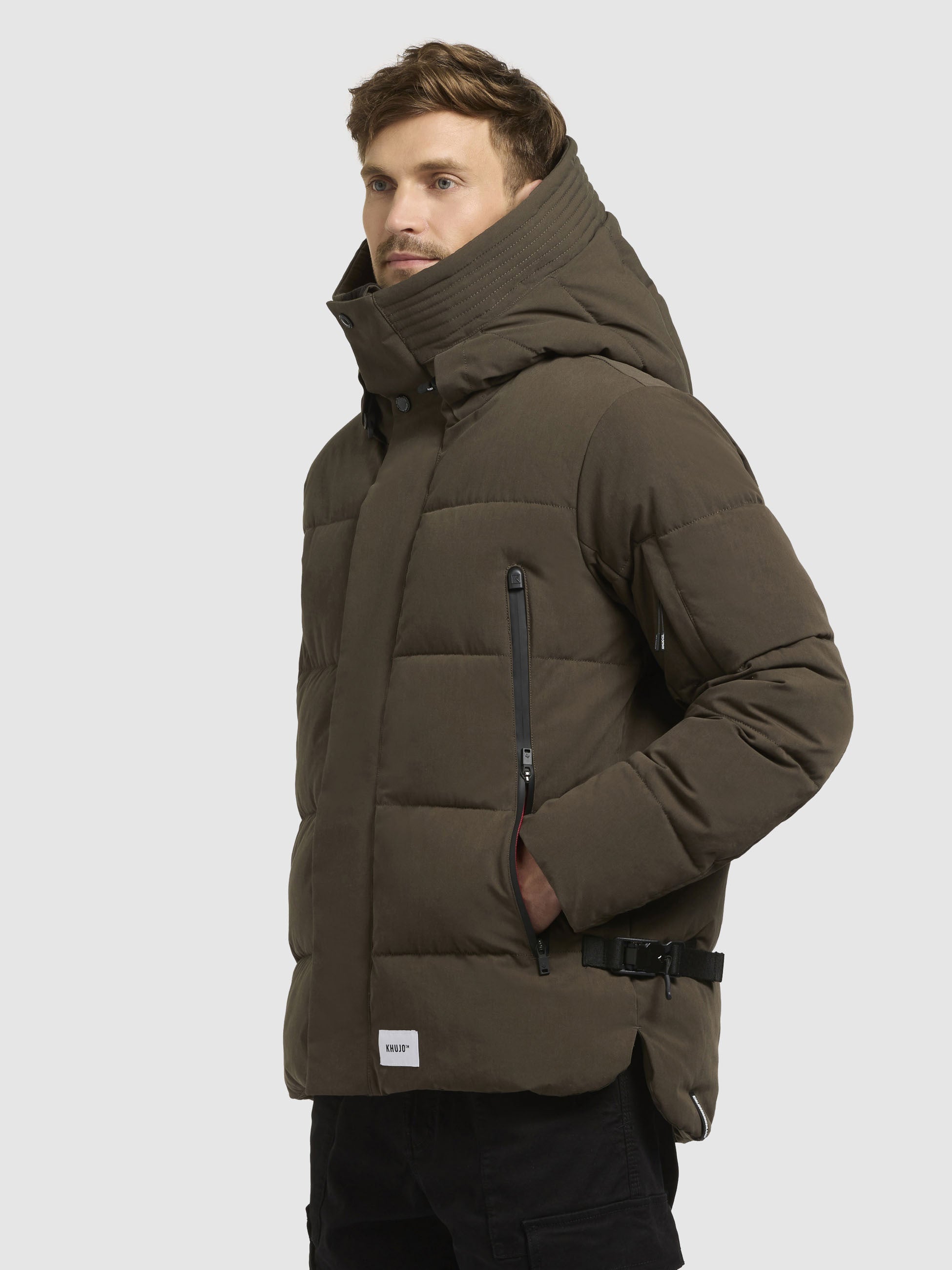 khujo-steppjacke-tato-khaki-h-ftlang-mit-kapuze image 5