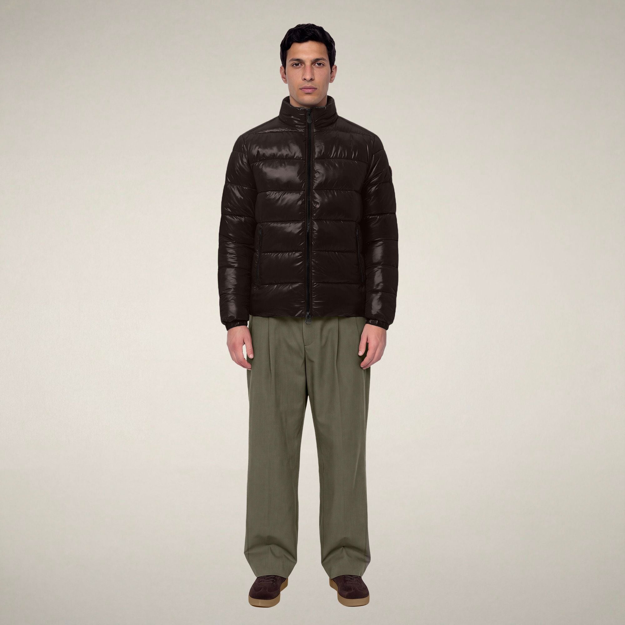 save-the-duck-jobim-herren-steppjacke-braun-schwarz image 1