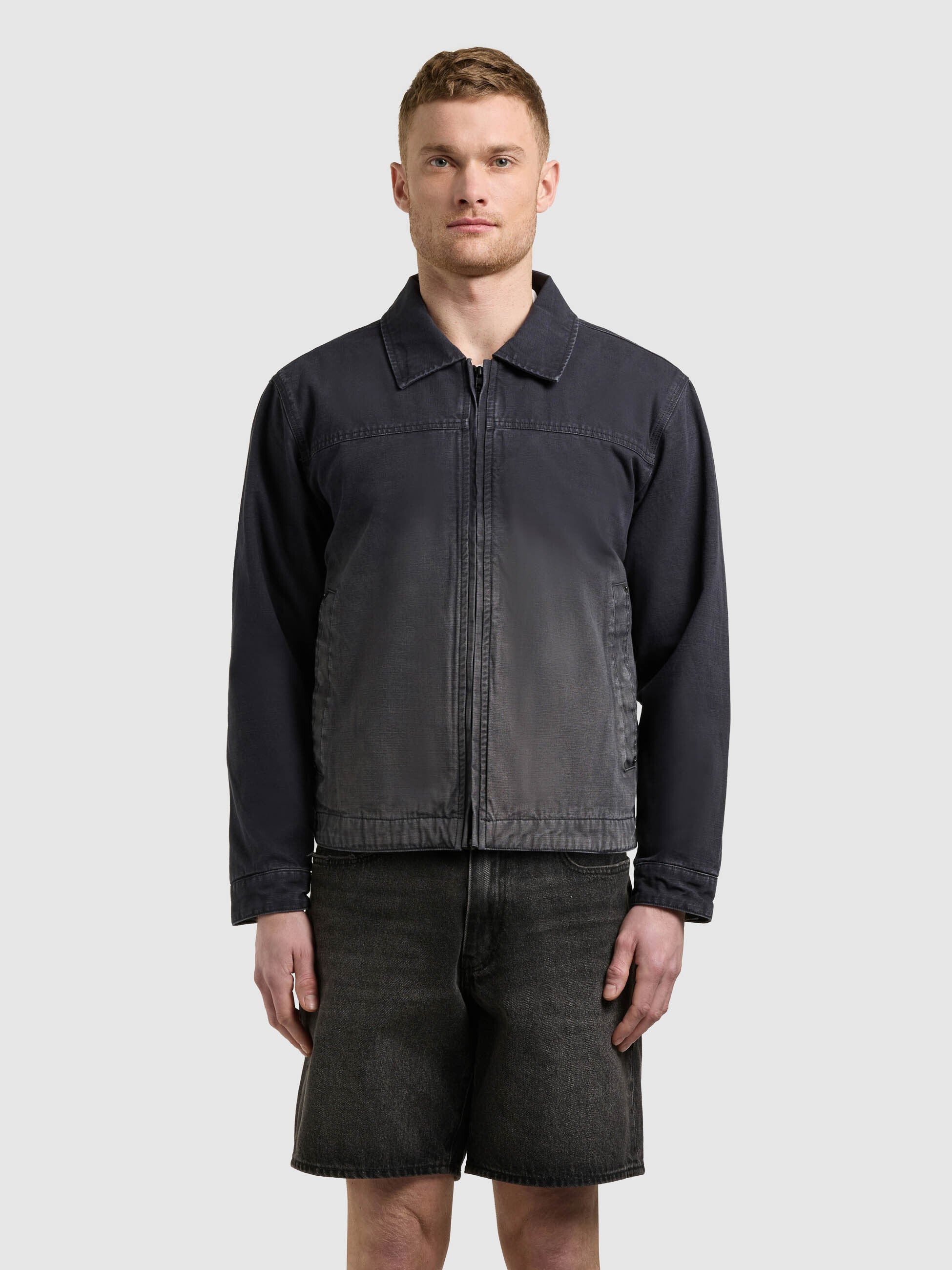 khujo-jacke-brave-black-damen-blouson-harrington-canvas image 4