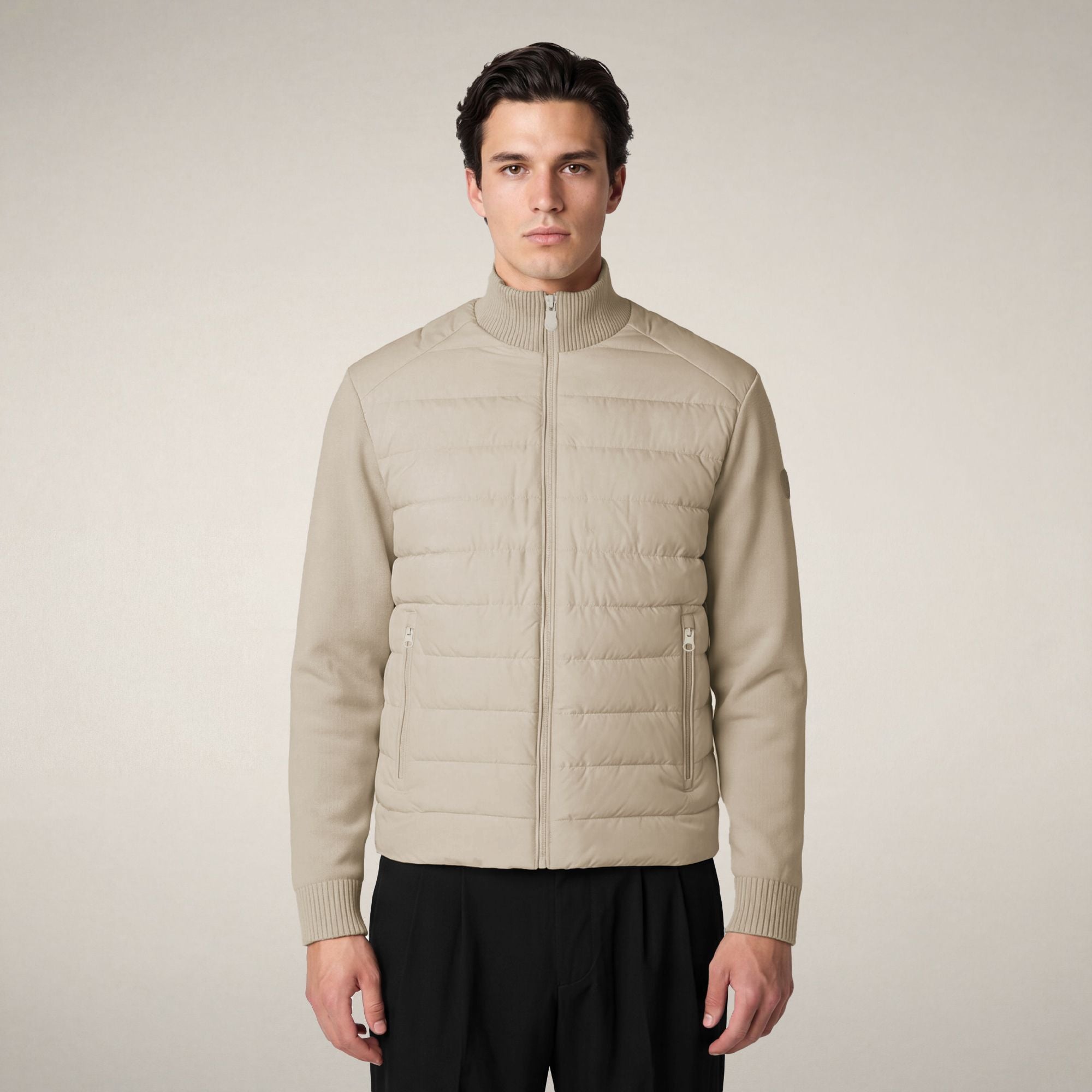 save-the-duck-sedum-herrenjacke-hybrid-steppjacke-rainy-beige image 5
