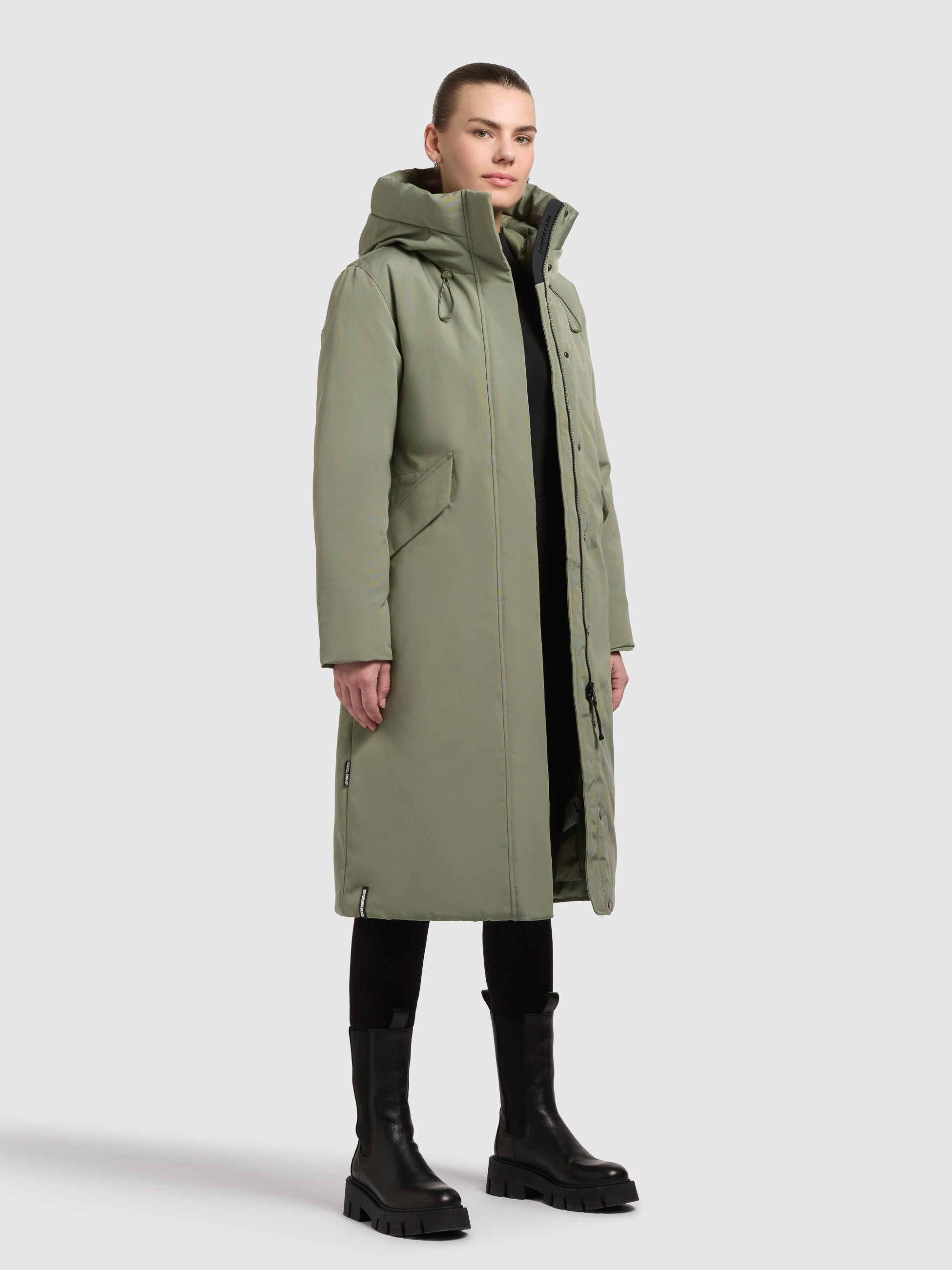 khujo-santini-damen-wintermantel-muted-green image 6