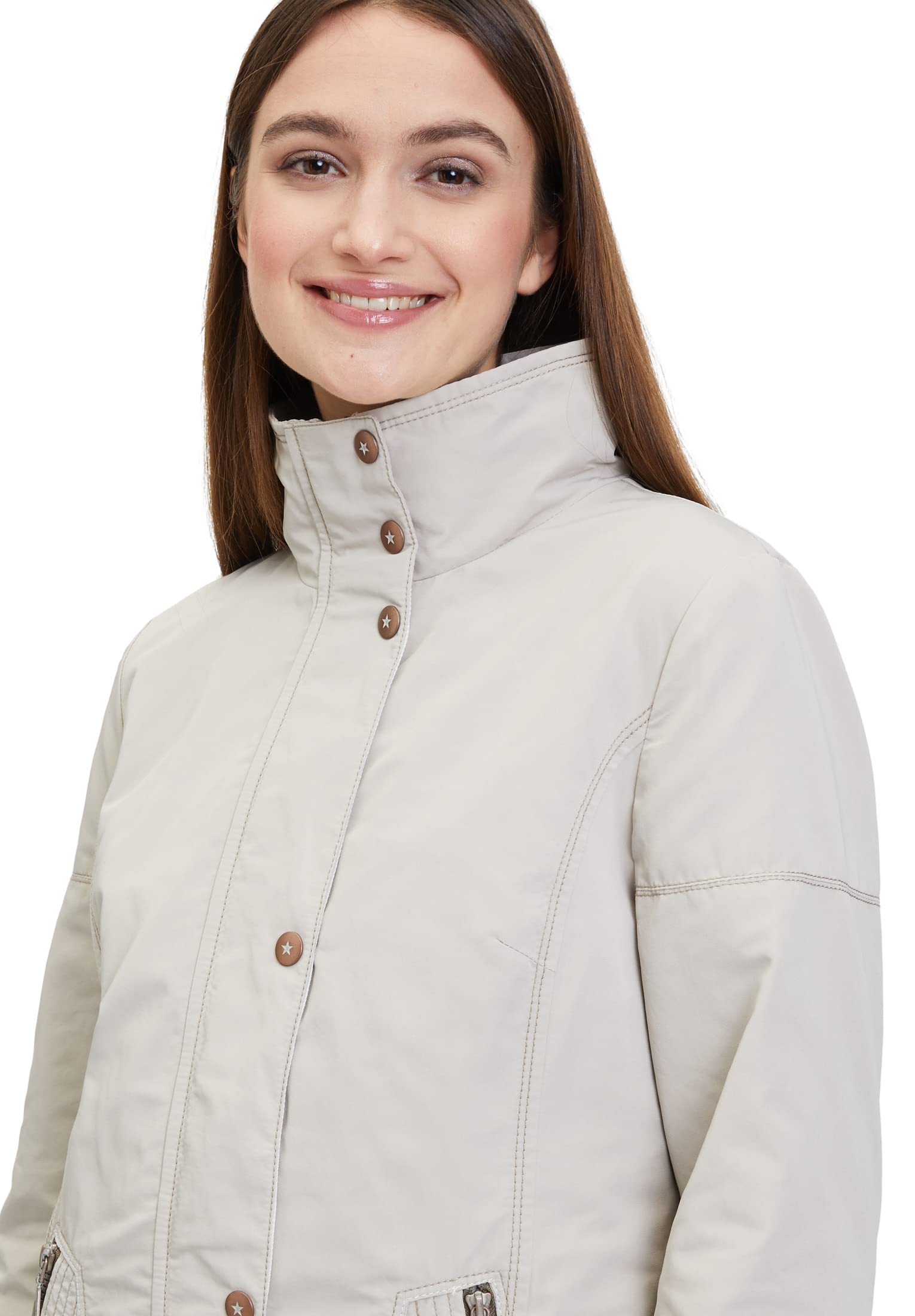 gil-bret-damen-sommerjacke-ripsware-mit-veloursleder-und-nieten image 3