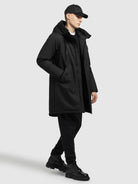 khujo-wintermantel-tandem-schwarz-parka-loose-fit-mit-kapuze image 6