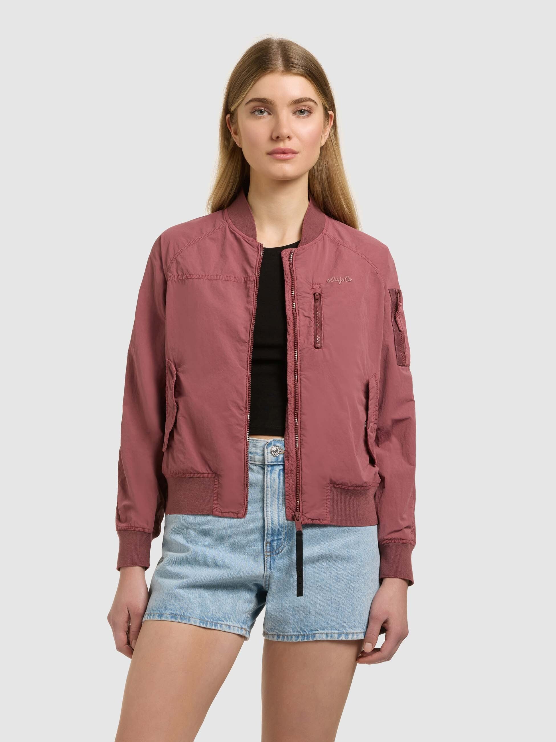 khujo-jacke-zaria-fuchsia-bomberjacke-blouson-ungef-ttert image 8