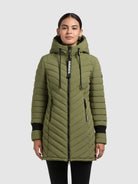 khujo-coat-nita4-fern-green-kurzmantel-tailliert-leicht image 4