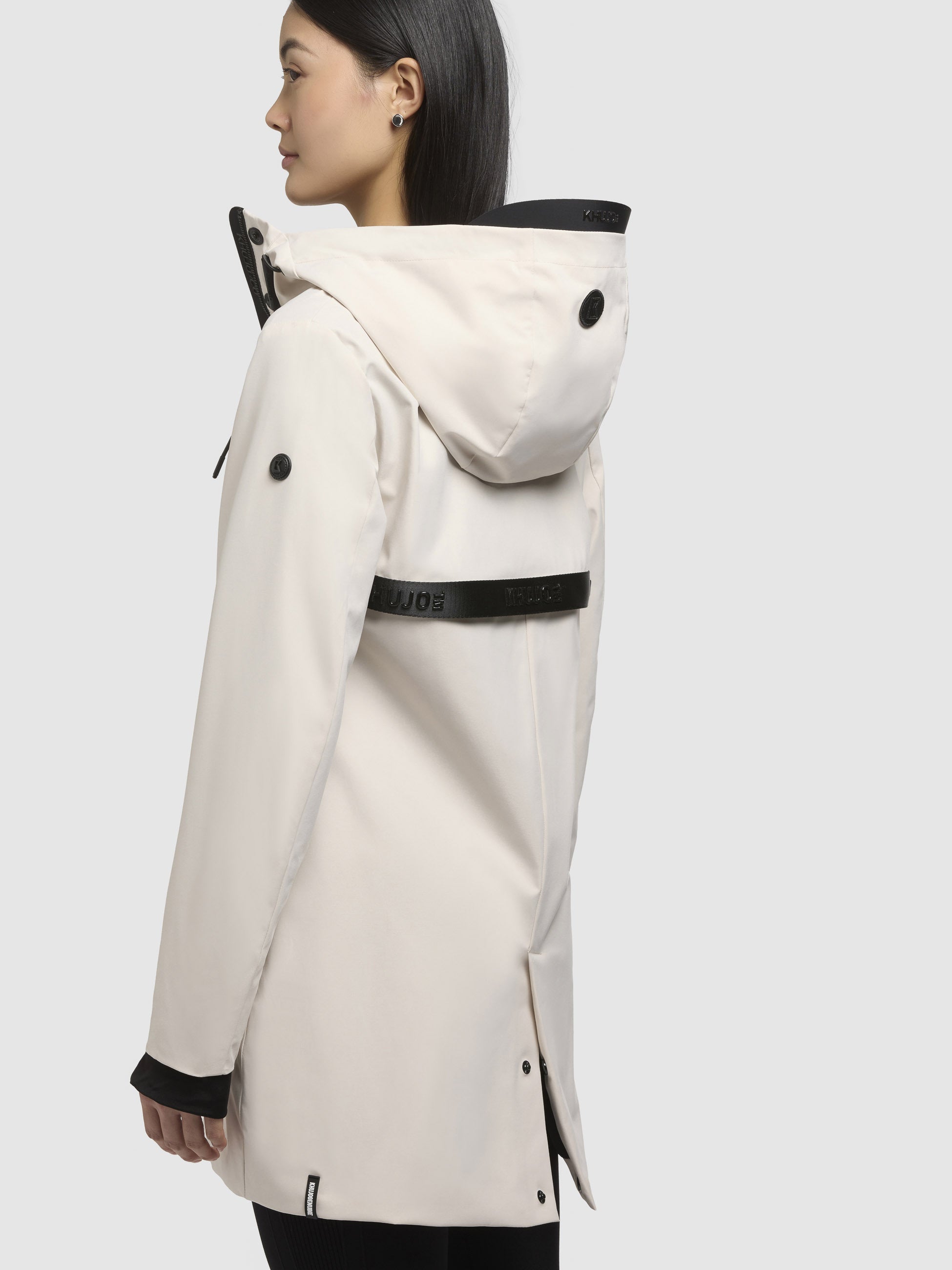 khujo-jacke-izaf3-naturwei-wasserabweisende-sommerjacke-mit-kapuze image 8