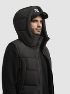 khujo-hallyt-damen-steppweste-regular-fit-dunkelgrau-mit-kapuze image 7