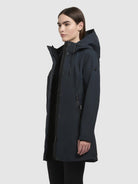khujo-jacke-izaf3-dunkelblau-wasserabweisende-damen-regenjacke-mit-kapuze image 5