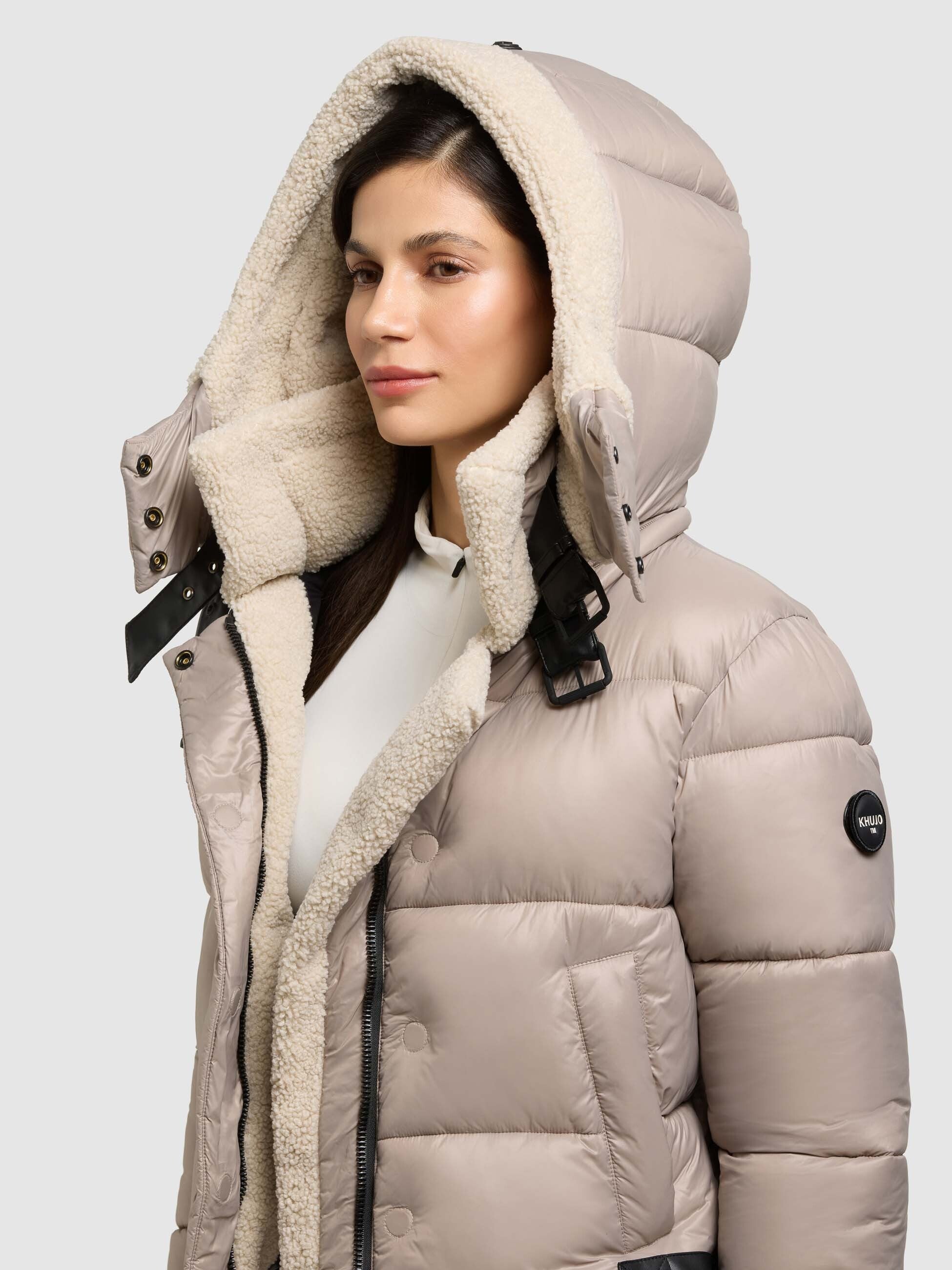khujo-nessie2-steppjacke-damen-kurzjacke-greige image 7