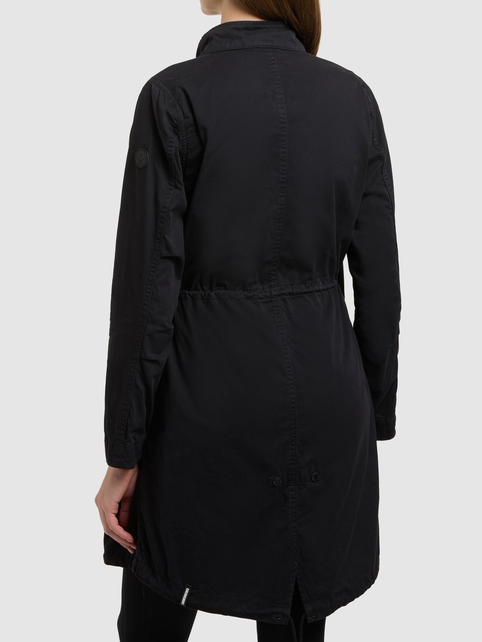 khujo-mantel-theres-black-damen-parka-bergang-baumwoll-twill image 7