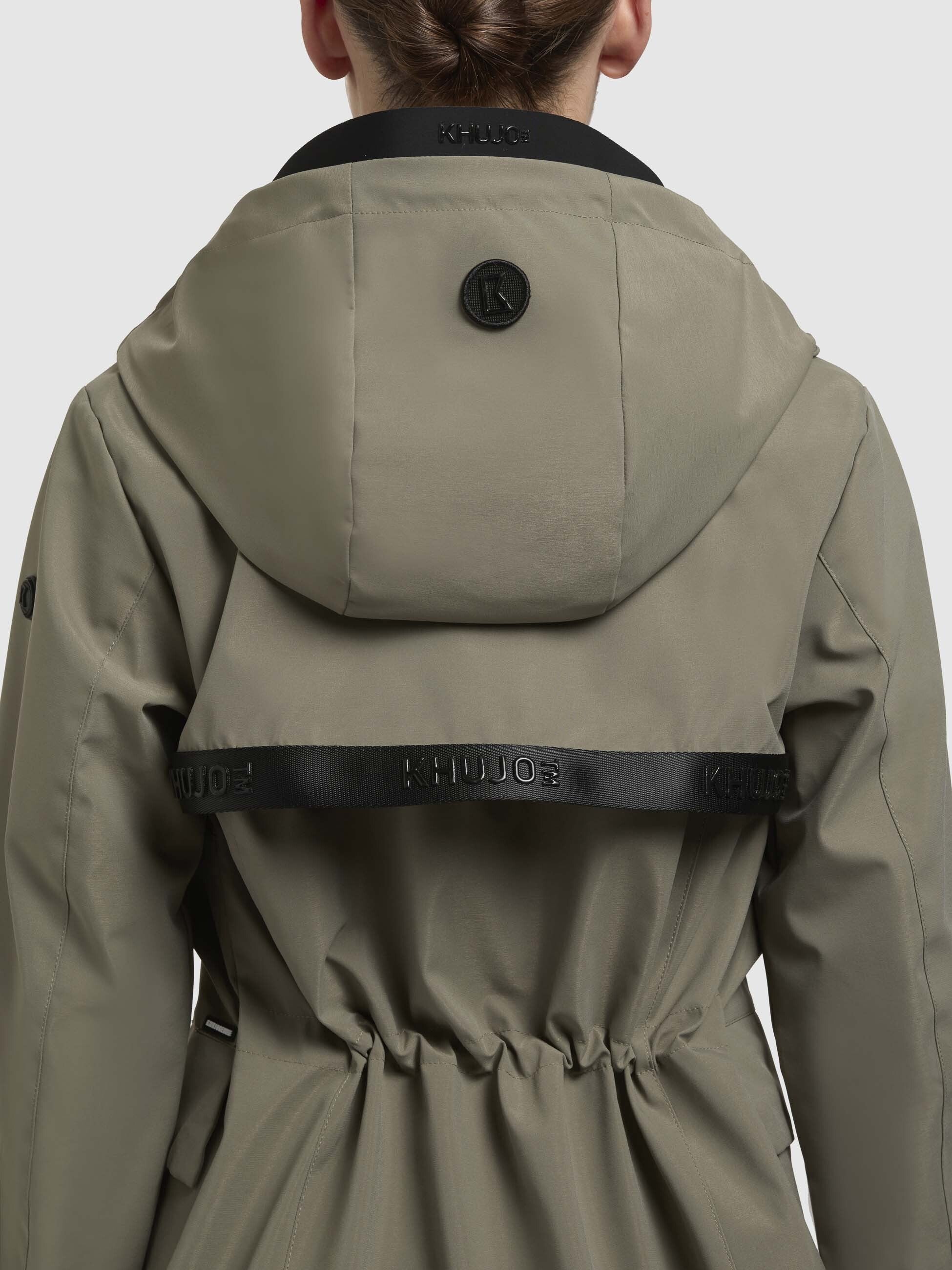 khujo-jacke-yoni-graugr-n-damen-regenjacke-wasserabweisend-mit-kapuze image 8