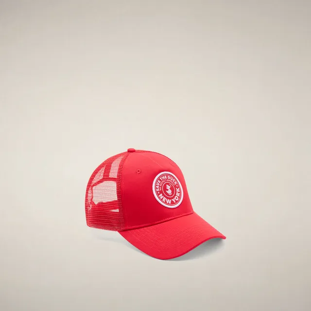 save-the-duck-noa-unisex-baseball-cap-rot-new-york-bio-baumwolle image 1