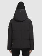 khujo-jacke-tira-schwarz-gesteppte-damen-kapuzenjacke image 3