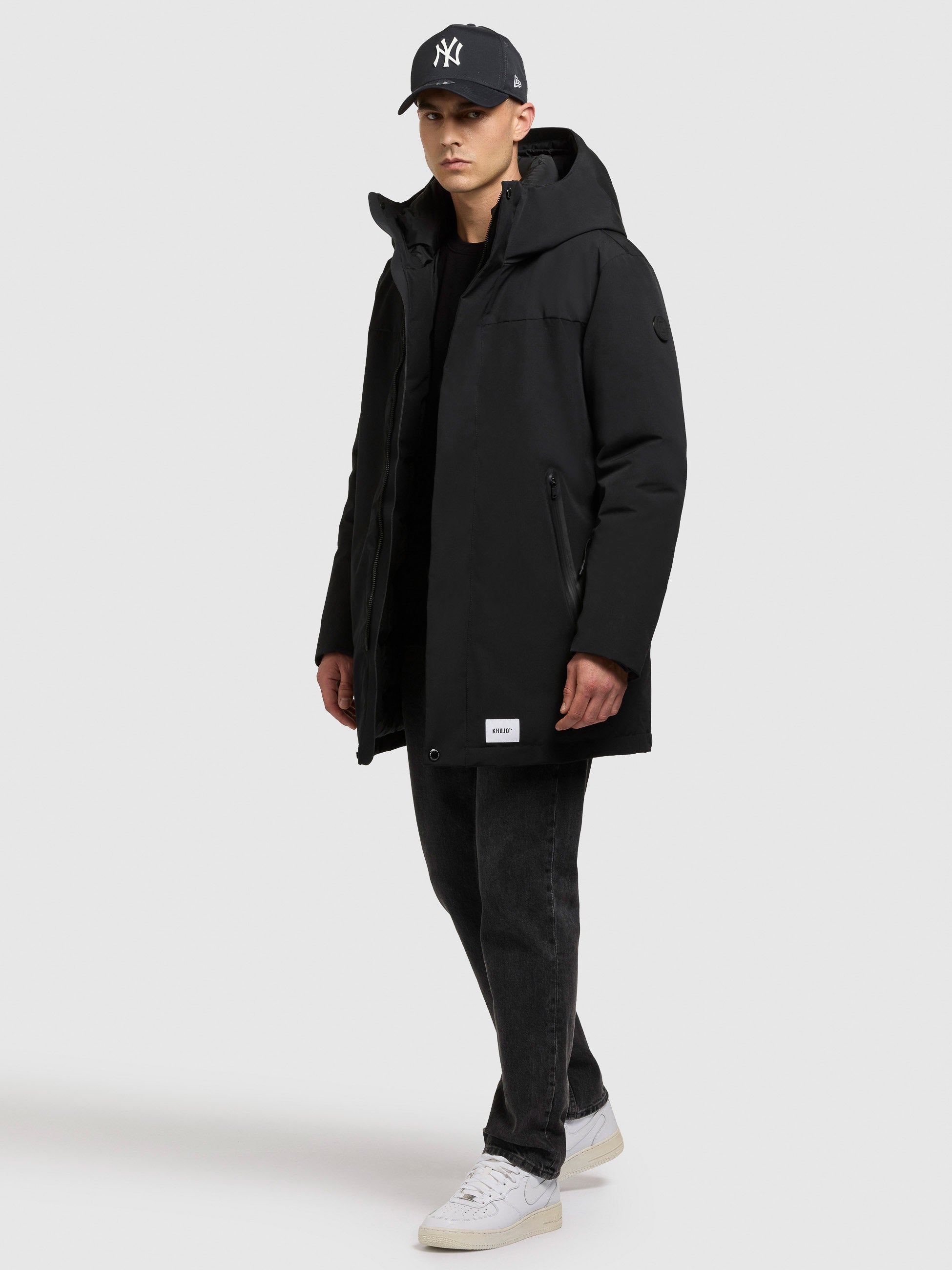 khujo-jacke-kann-damen-warm-wattierter-parka-in-black image 2