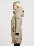 khujo-coat-jerry-neo-sand-kurzer-damen-steppmantel-mit-kapuze image 5