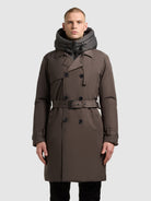 khujo-tarm-damen-mantel-graphite-grey-trenchcoat-wattiert image 4