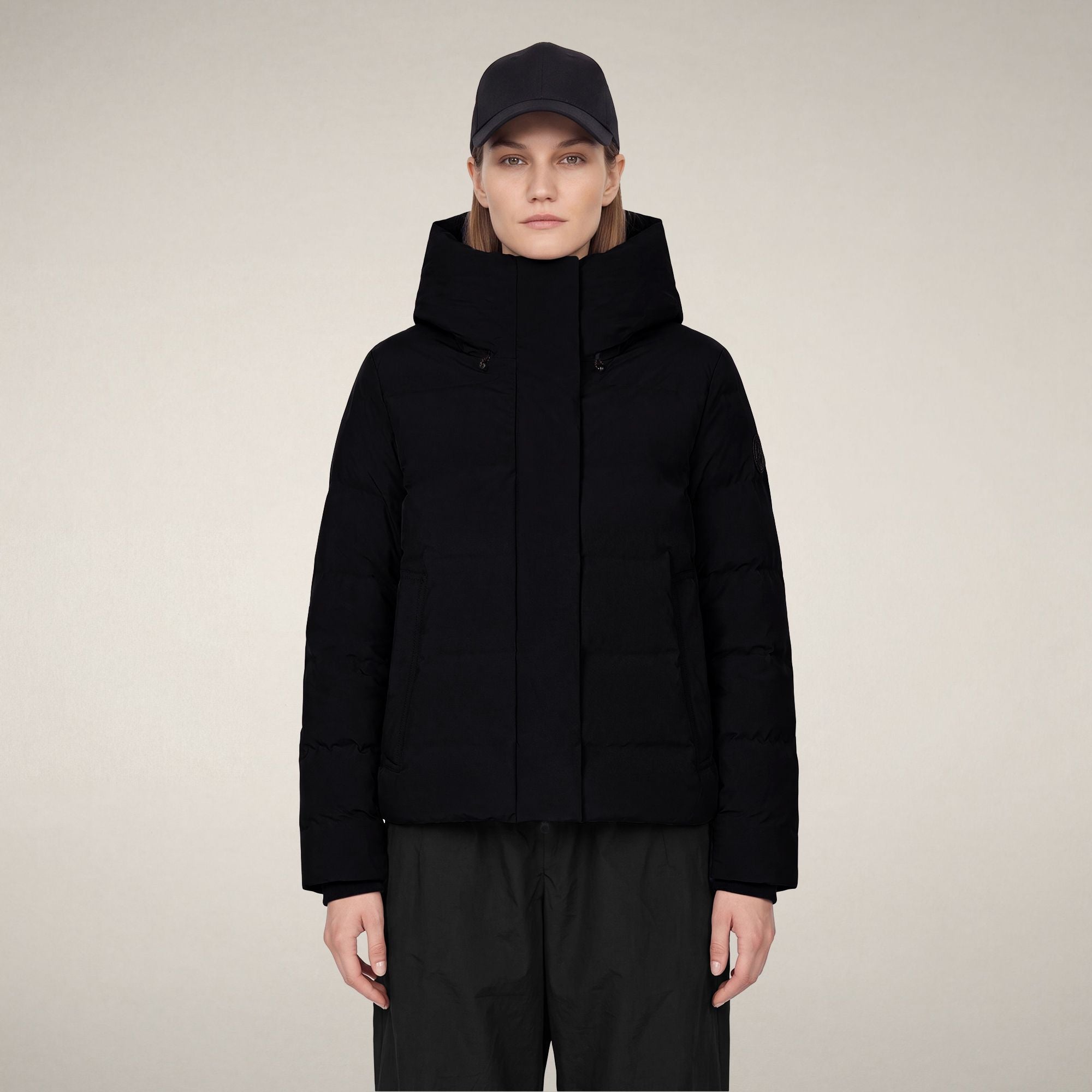 save-the-duck-arena-damen-parka-kurz-schwarz image 5