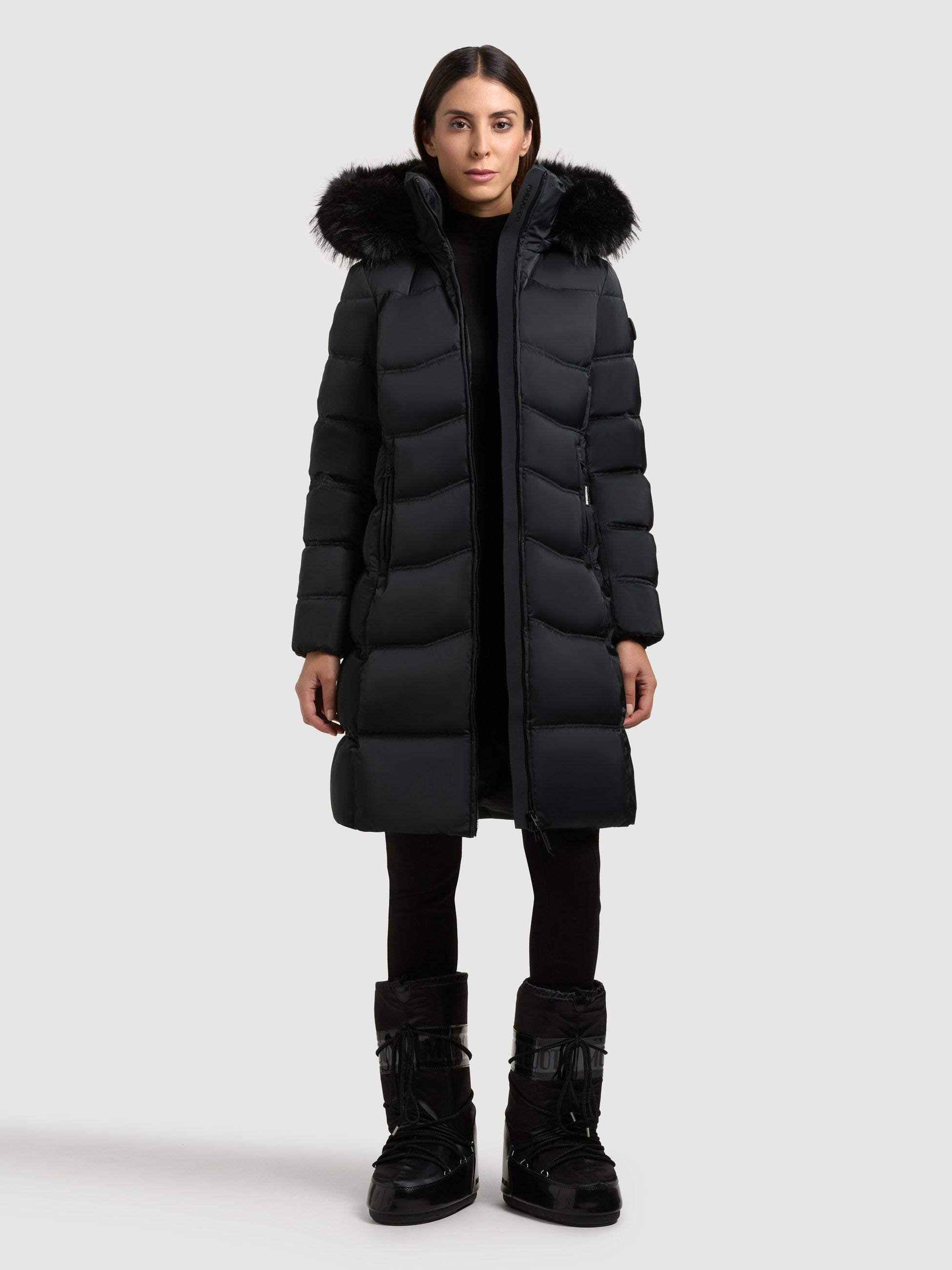 khujo-coat-akkie-obrage-gray-steppmantel-mit-abnehmbarer-kapuze image 1