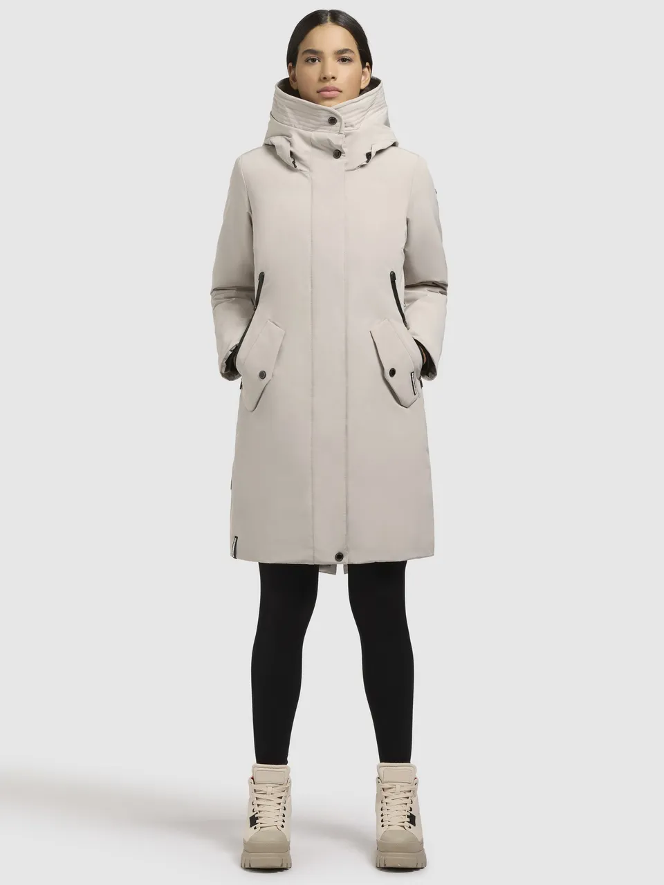 khujo-coat-charlyn4-light-beige-damen-wintermantel-wattiert image 1