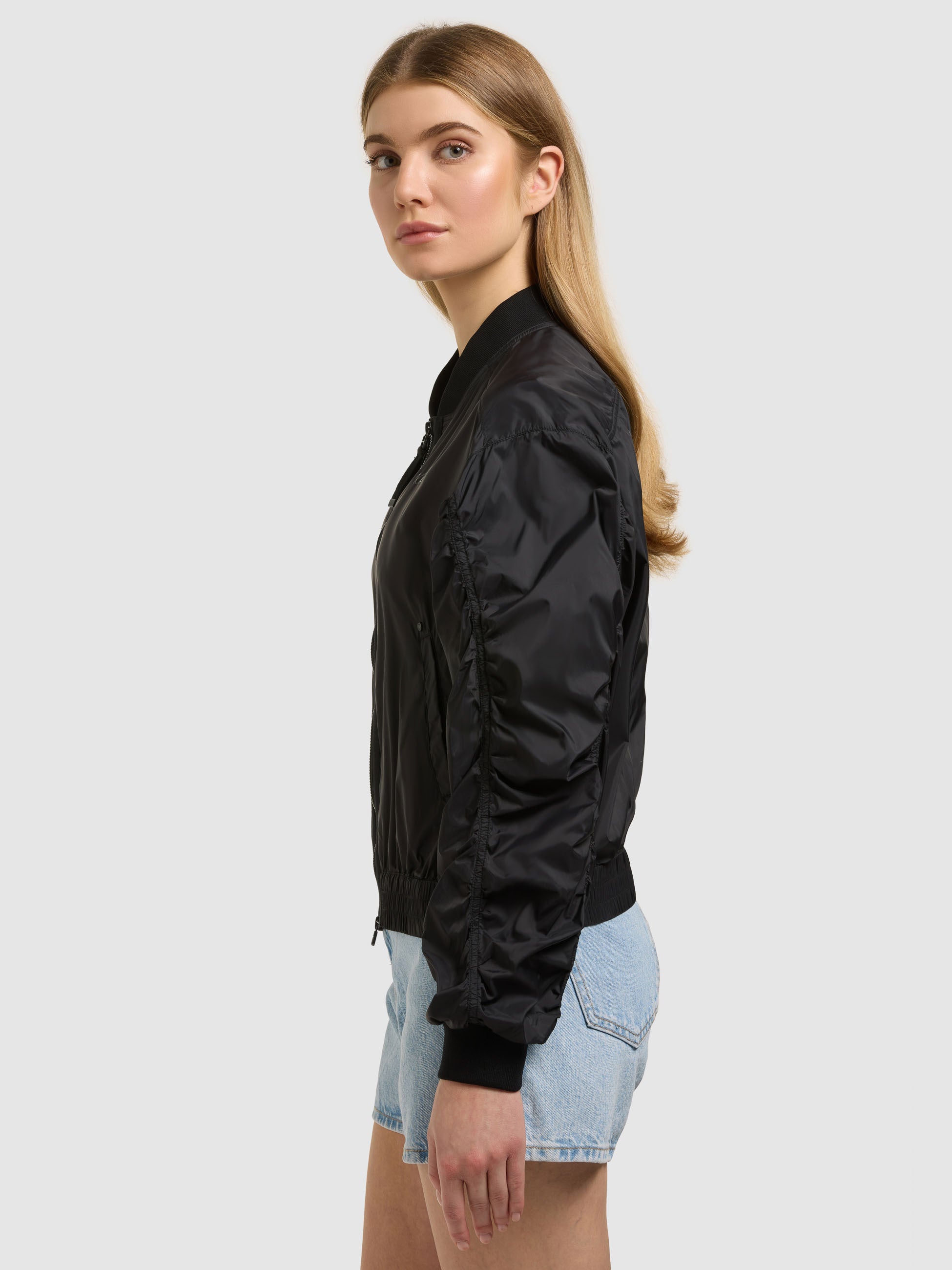 khujo-jacke-tuvay-bomberjacke-black-fliegerseide image 6