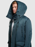 khujo-mantel-pakpao-petrol-blue-damen-parka-loose-fit image 7