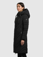 khujo-coat-bibb-black-kurzer-damen-steppmantel-mit-kapuze image 5