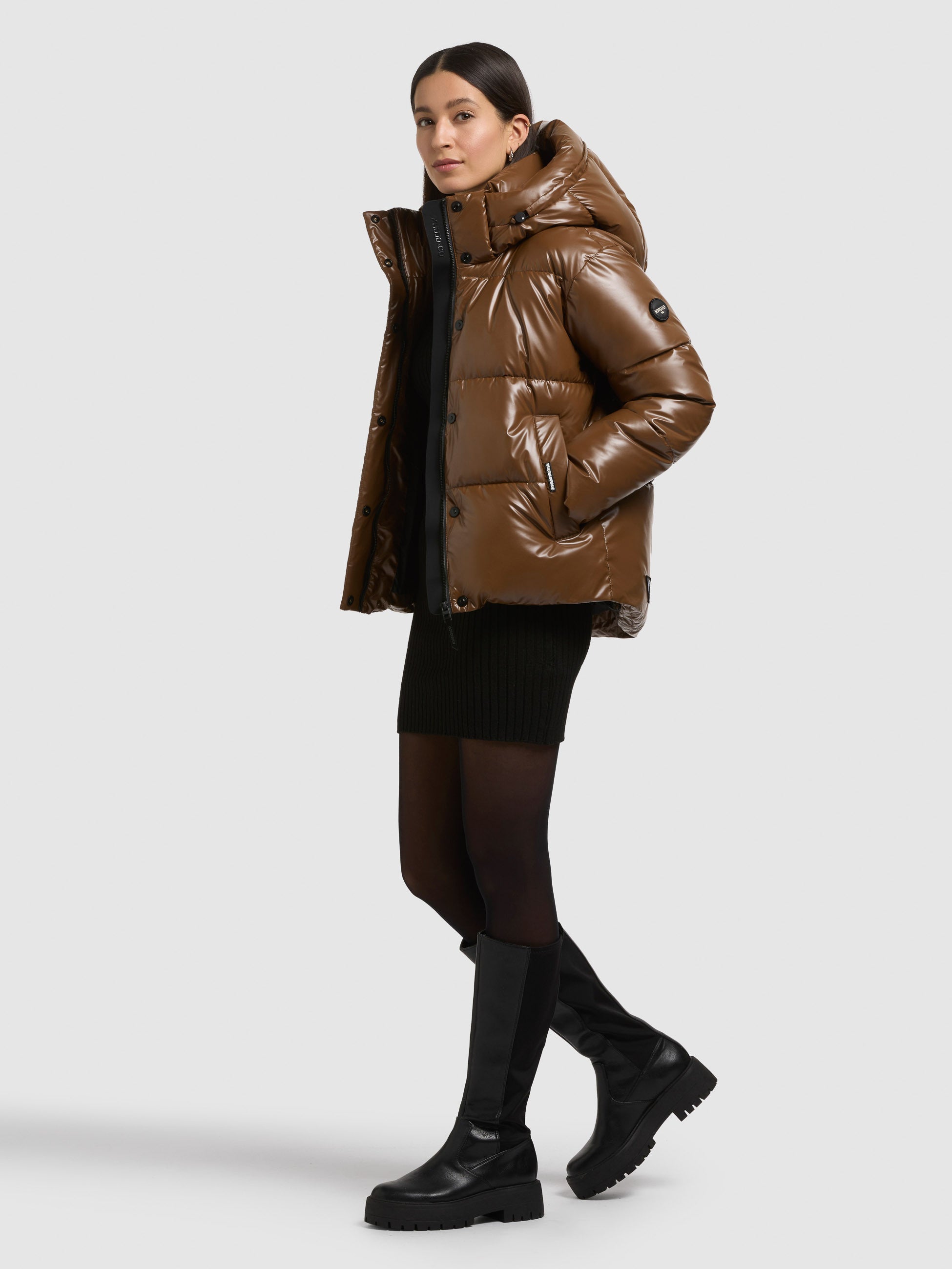khujo-jacke-devina2-shiny-copper-brown-steppjacke-damen-gl-nzend image 2