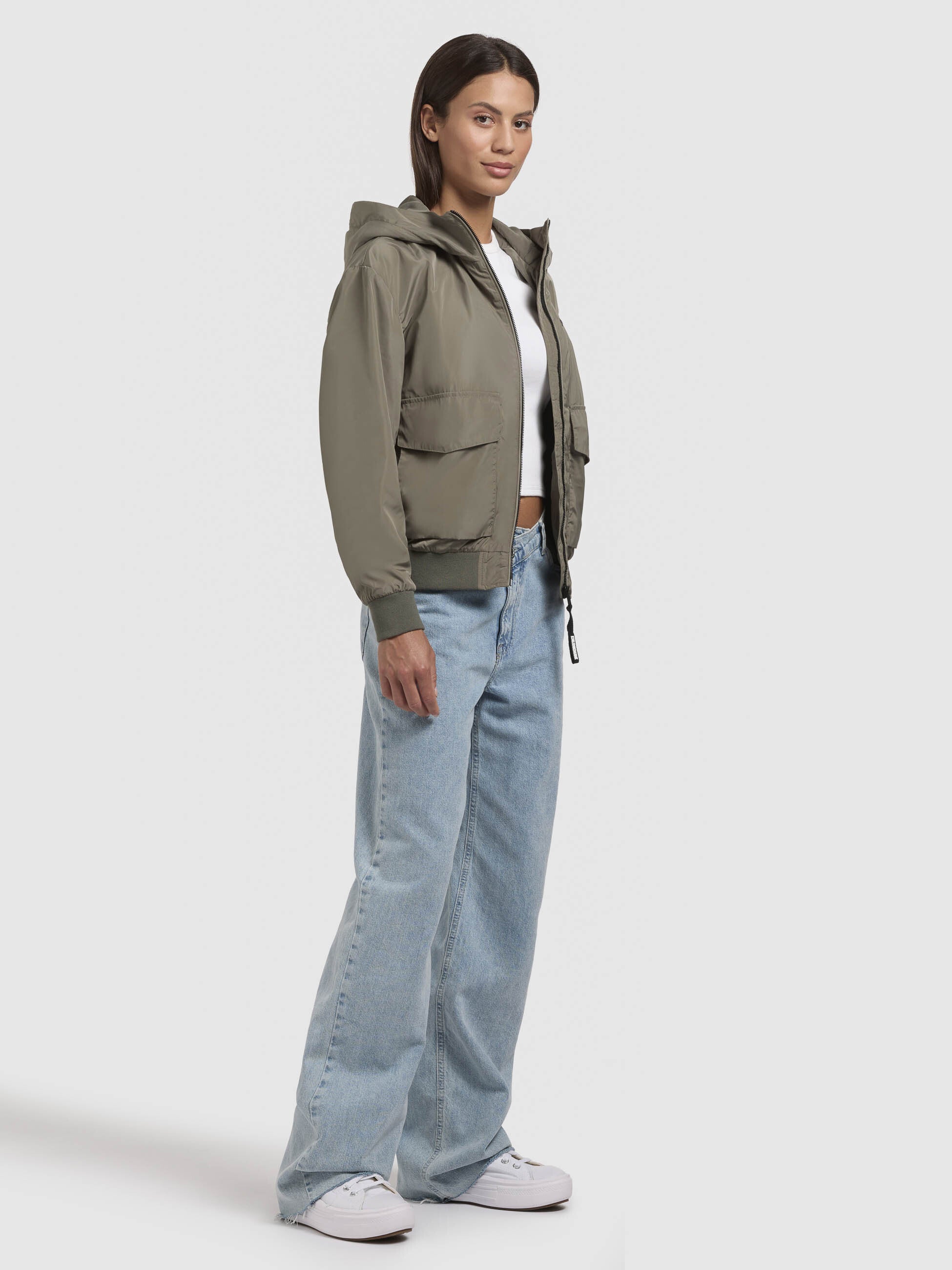 khujo-jacke-anov-graugr-n-damen-blouson-bomberjacke image 6