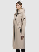 khujo-coat-pinax-beige-knielanger-sommerparka-damen image 5