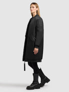 khujo-coat-lulu-bomber-damen-winterjacke-oversized-black image 5