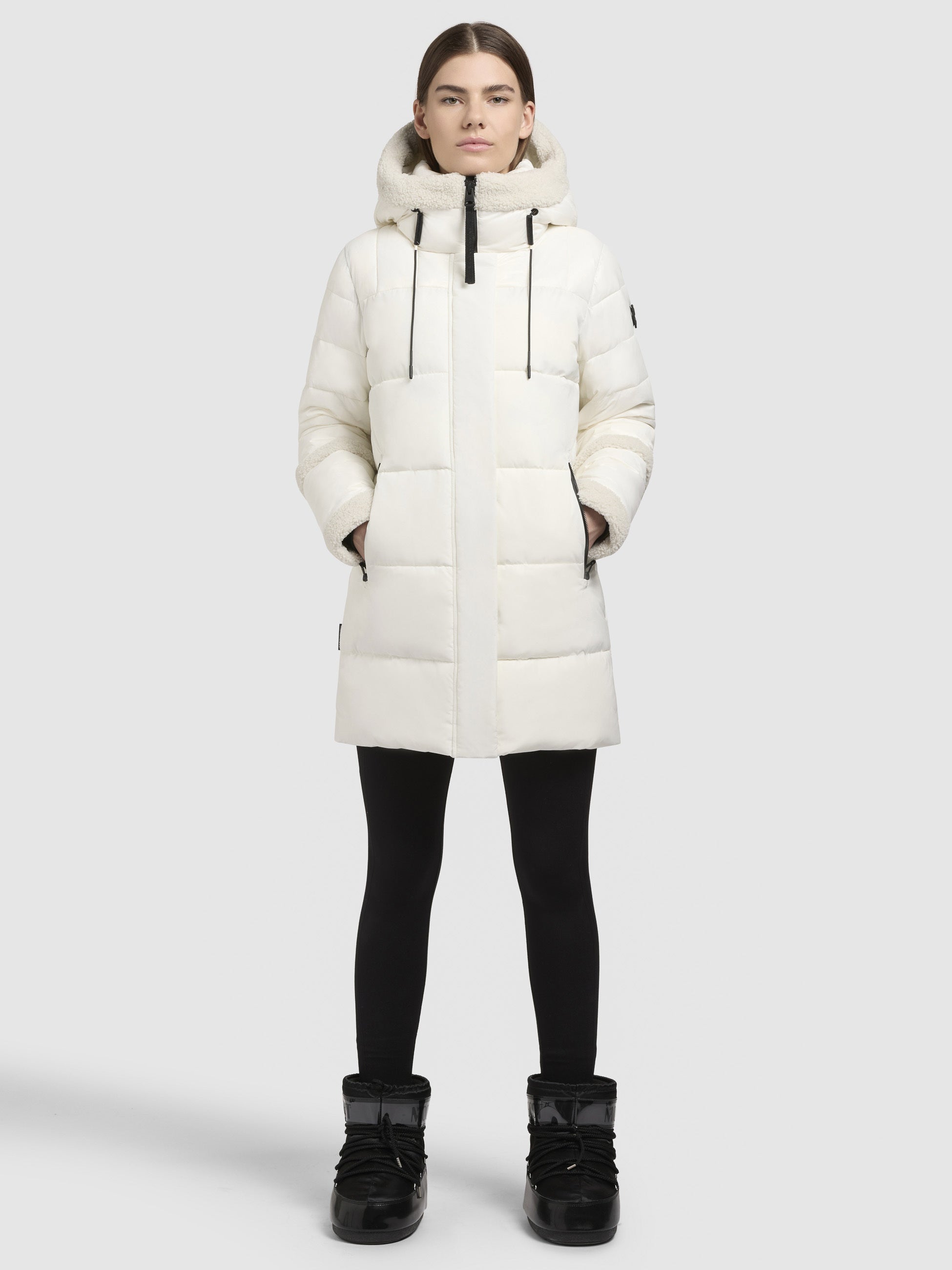 khujo-jacke-milda-reinwei-loose-fit-steppjacke-mit-teddyfleece image 1