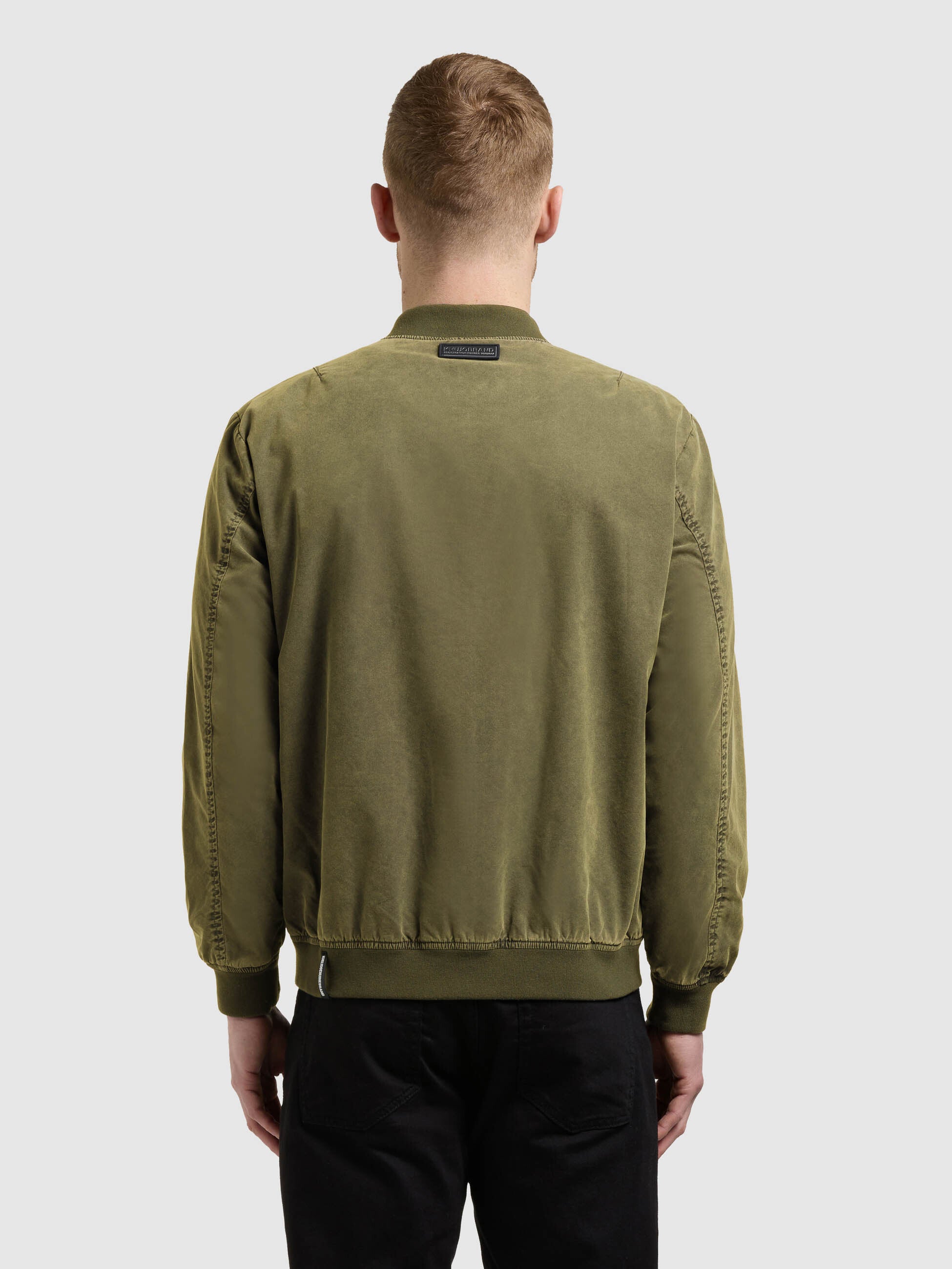 khujo-jacke-ulric-turtle-green-blousonjacke-im-college-stil image 3