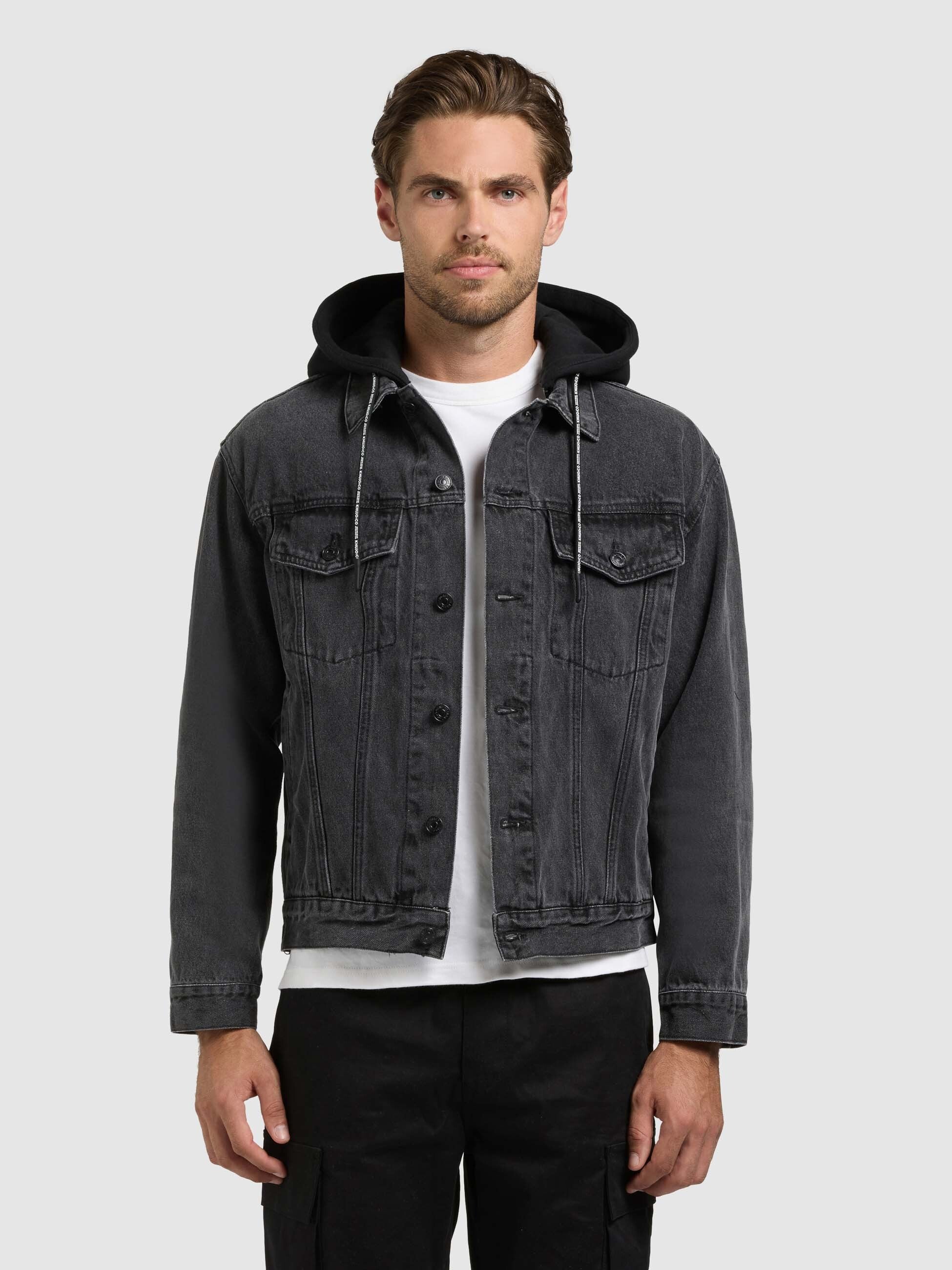 khujo-jeansjacke-jokin-black-2in1-denimjacke-mit-abnehmbarer-kapuze image 1