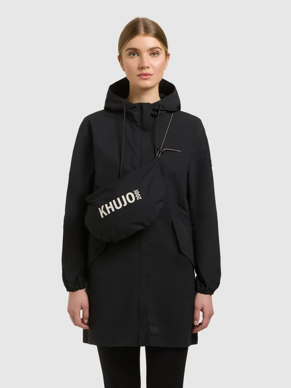 khujo-ameti-damen-jacke-mit-tasche-black image 1