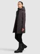 khujo-ivana-damen-kurzmantel-graphite-grey-2-in-1-mit-einsatz image 2