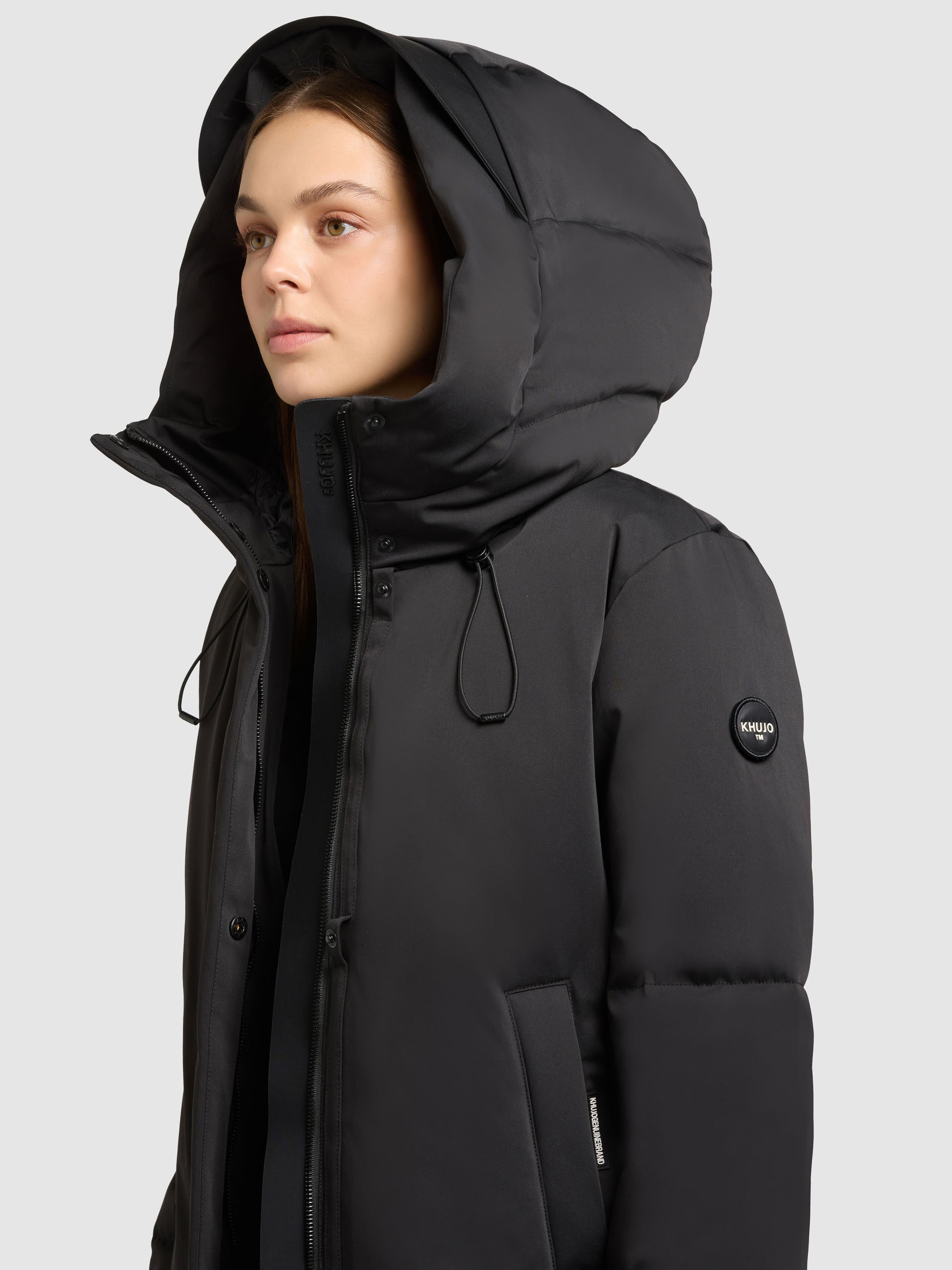 khujo-allap-damen-winterjacke-black-teil-gesteppte-kapuzenjacke image 7