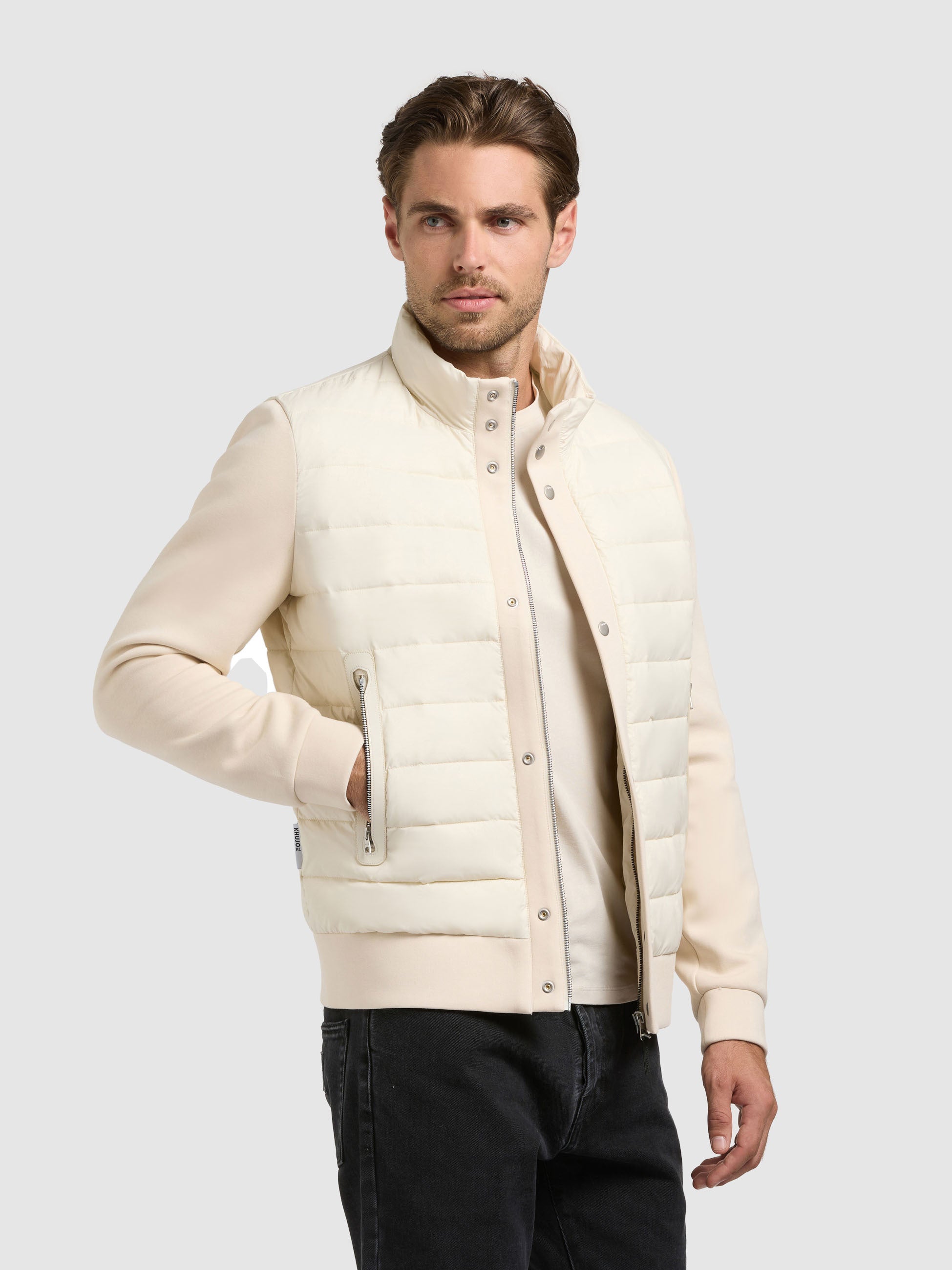 khujo-jacke-walnut-off-white-steppjacke image 4