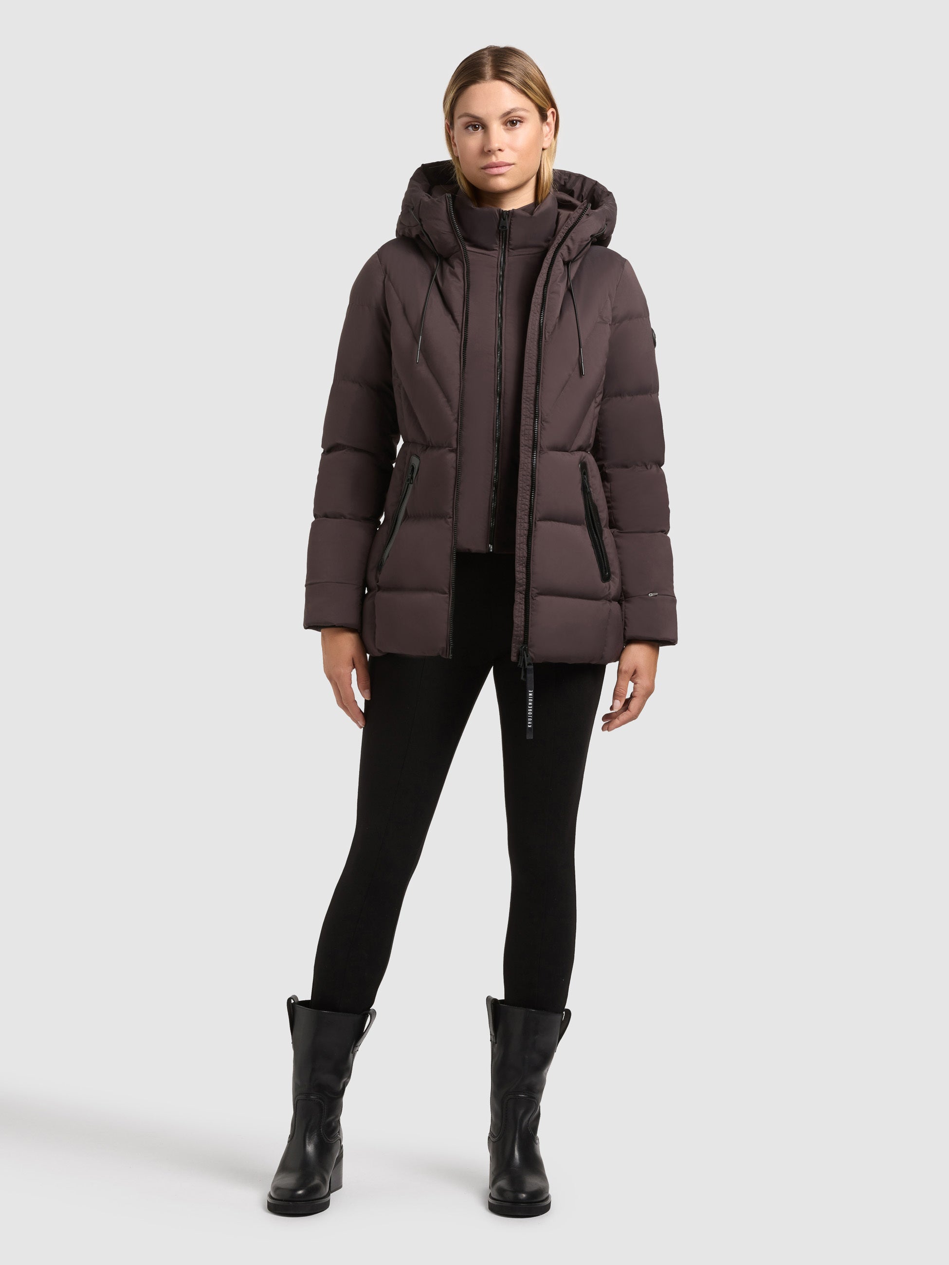 khujo-rabb-moody-plum-steppjacke-damen-slim-fit-winterjacke image 1