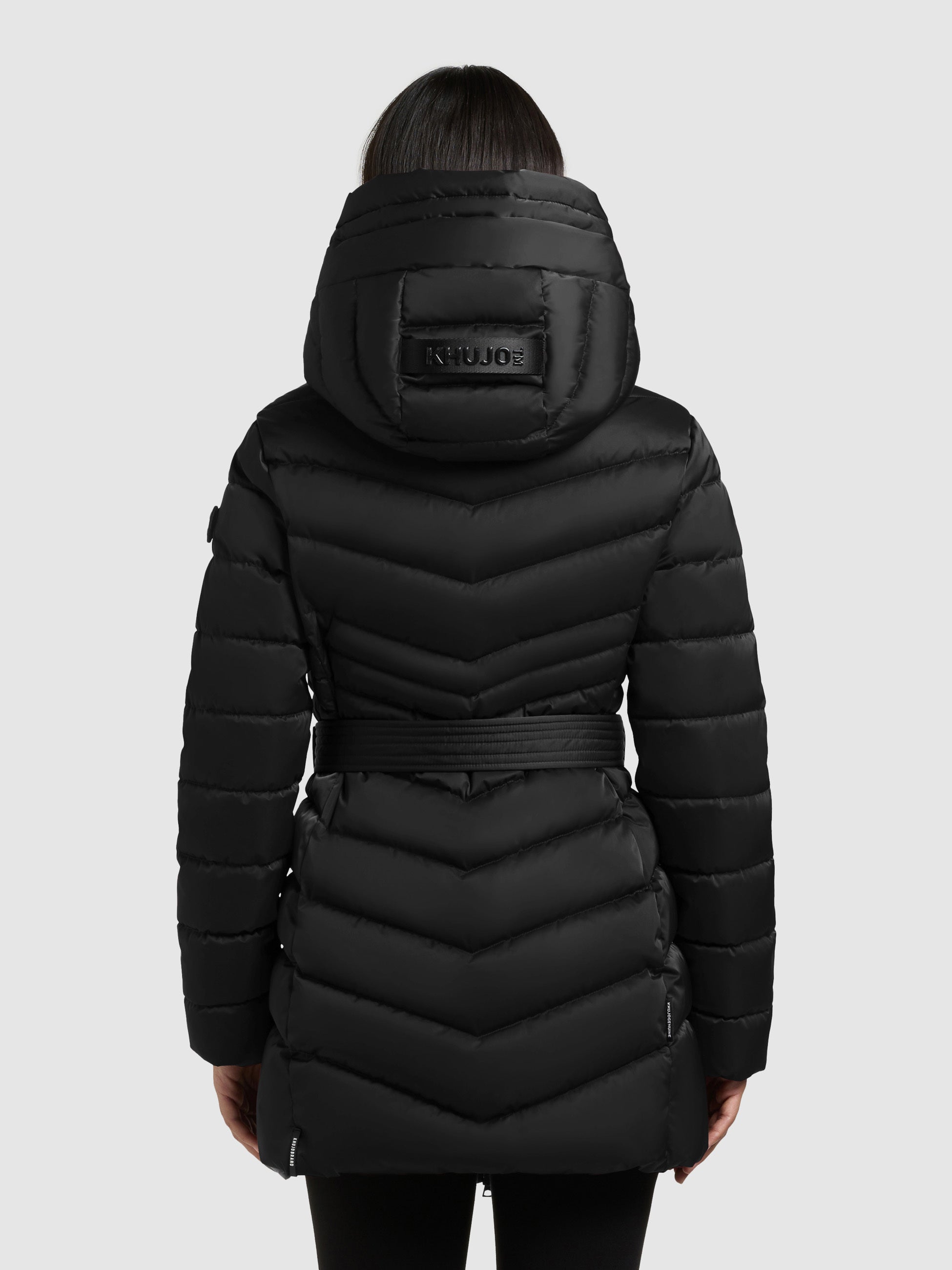 khujo-kina-damen-steppjacke-schwarz-mit-abnehmbarem-einsatz-und-g-rtel image 3