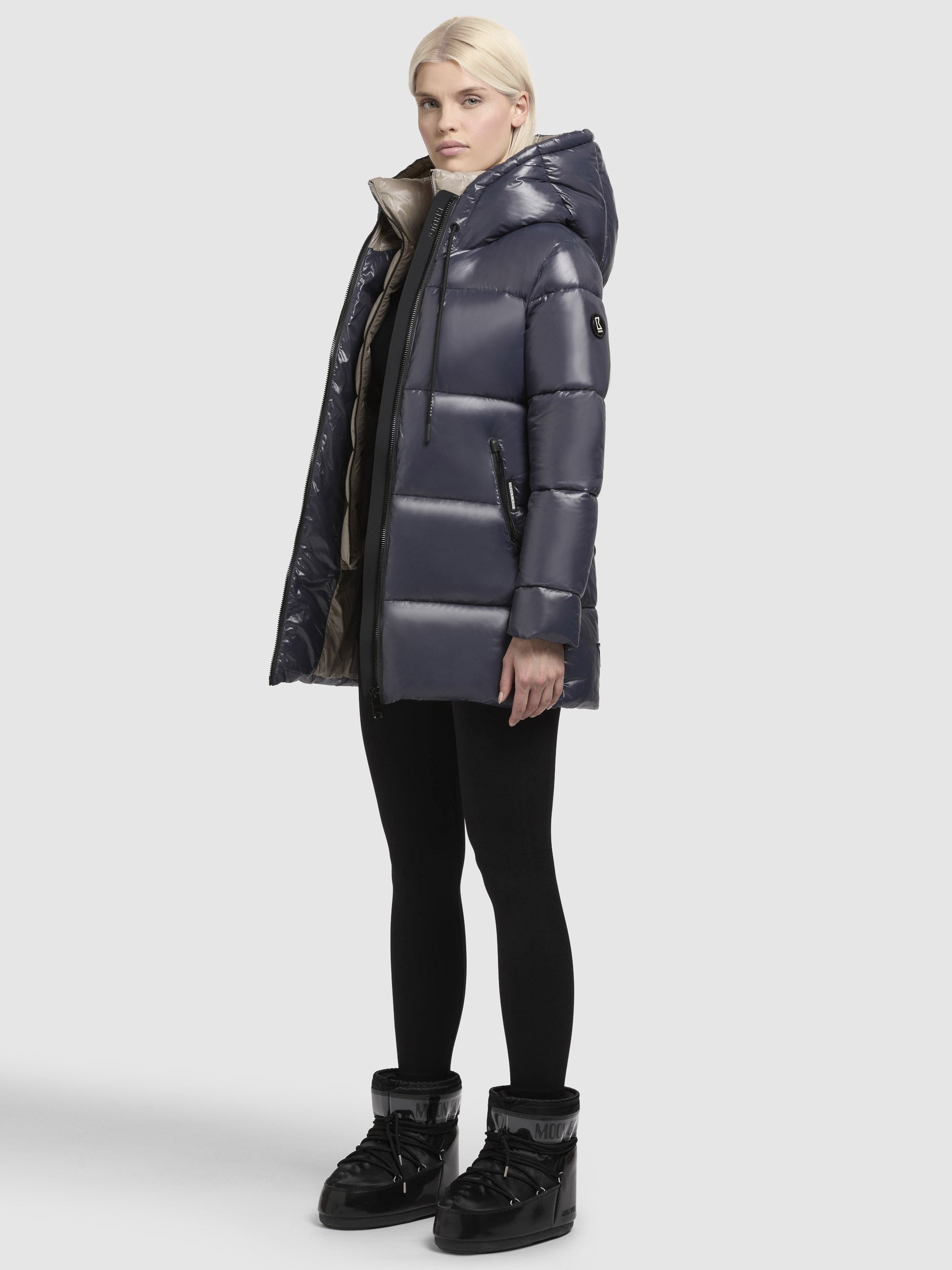 khujo-jacke-grana-dunkelblau-gl-nzende-damen-steppjacke-regular-fit image 6