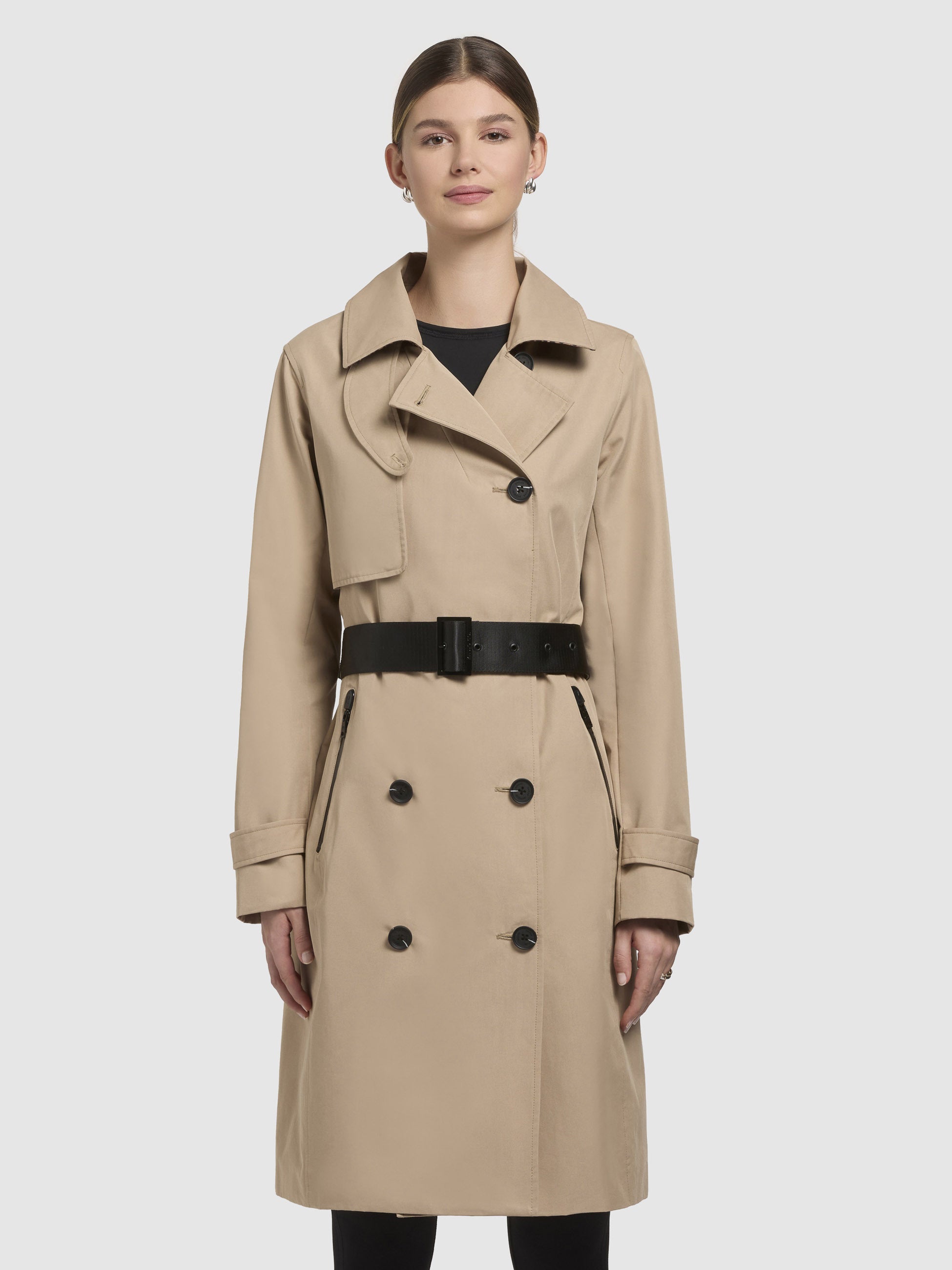 khujo-mantel-erine-sand-trenchcoat-kurzmantel-mit-g-rtel image 4